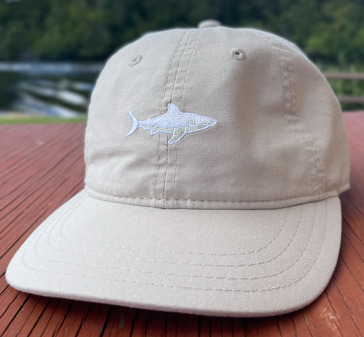 Island Water Sports Low Profile Shark Hat Stone OS