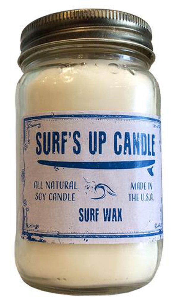 Surf's Up Mason Jar Candle Surf Wax 16oz