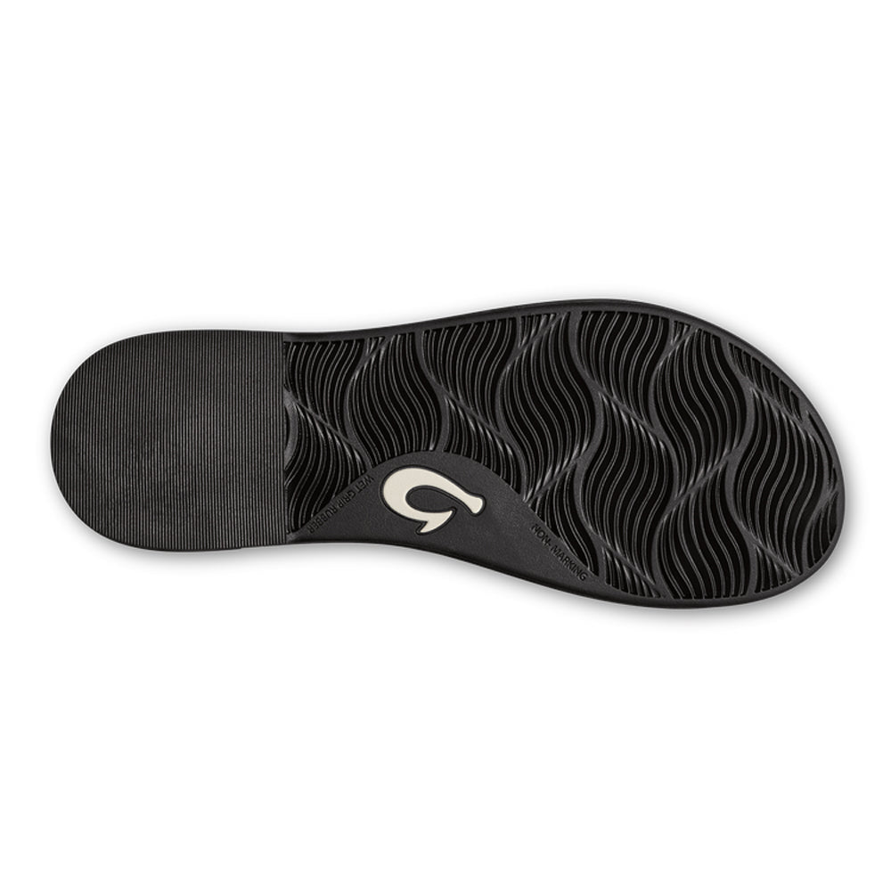 Olukai Aka Womens Sandal 4040-Black-Black 10