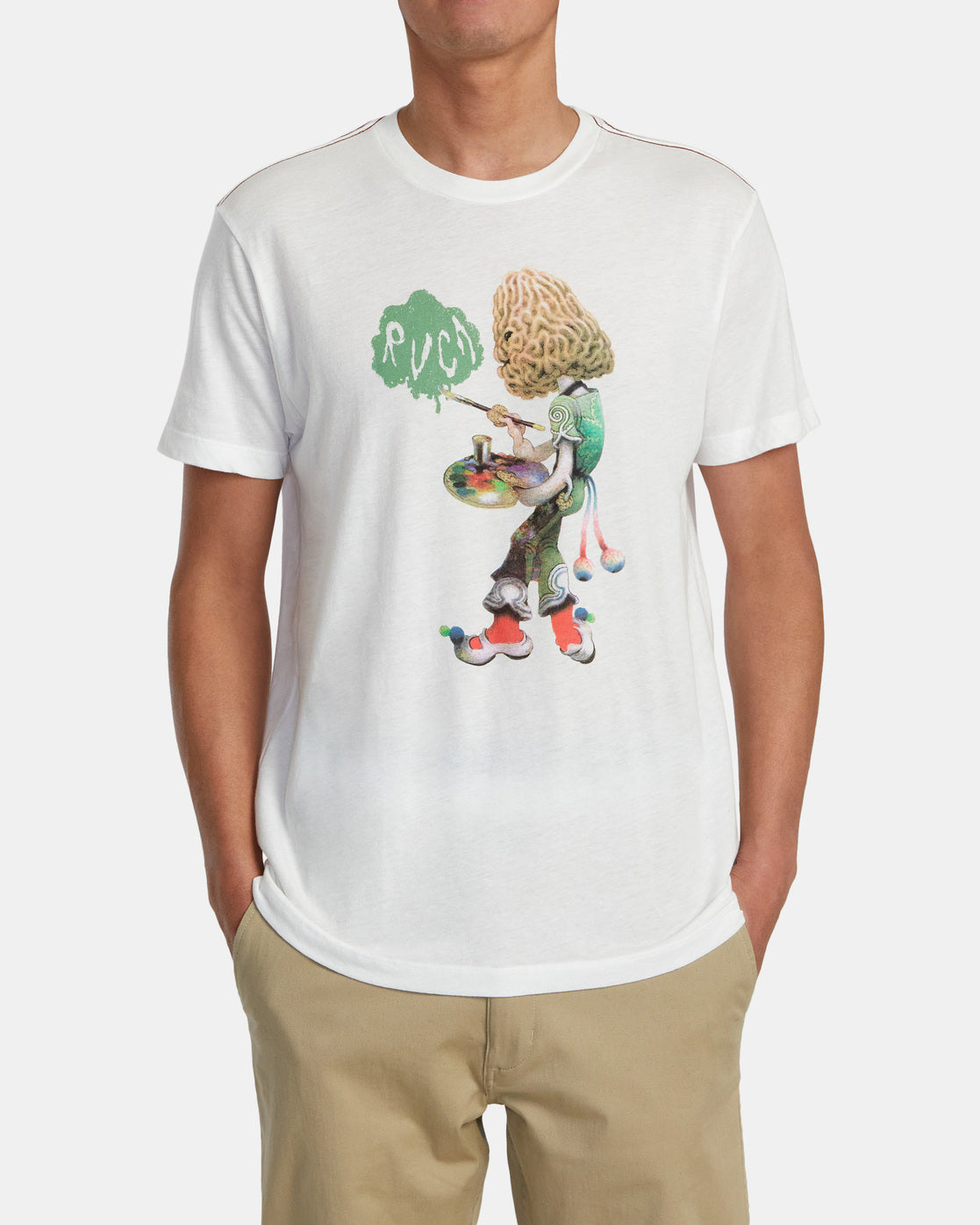 RVCA Gordon Painter Tee ANW-Antique White XL