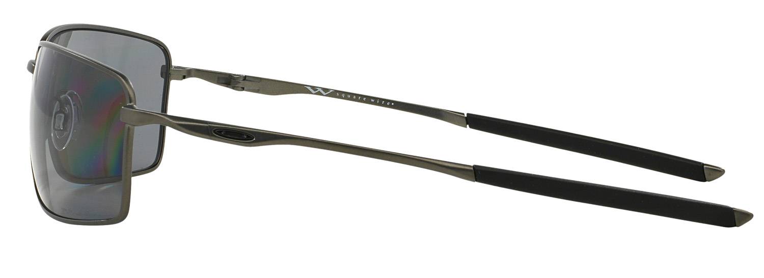 Oakley Square Wire Polarized Sunglasses Carbon Grey Square
