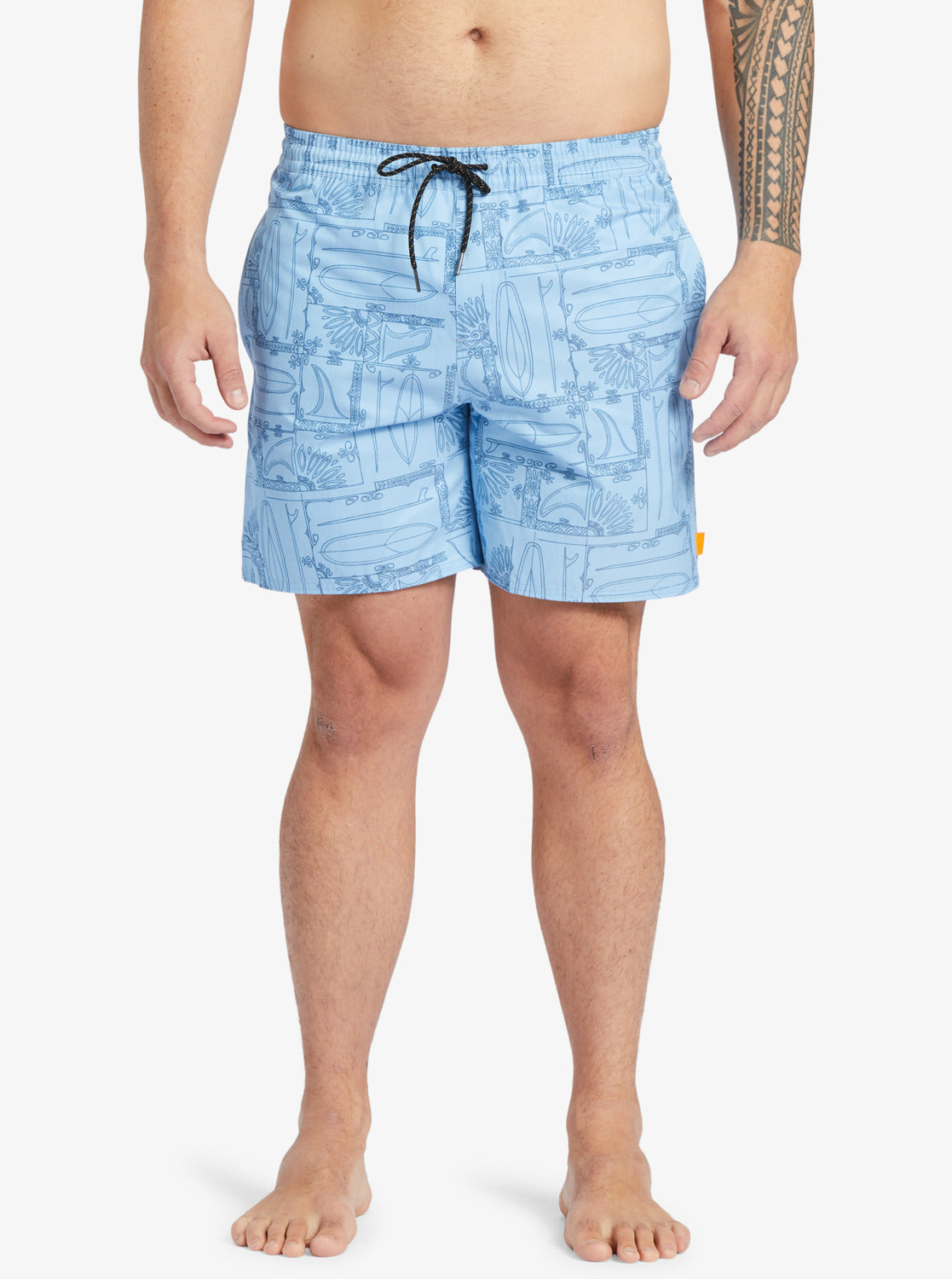 Quiksilver Waterman Longboard Volley 17" Elastic Waist Shorts BHC9 XL