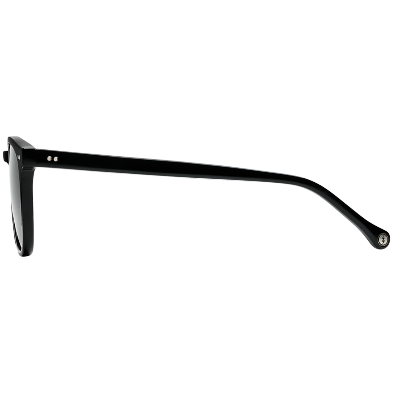 Electric Oak Polarized Sunglasses GlossBlack Grey Round