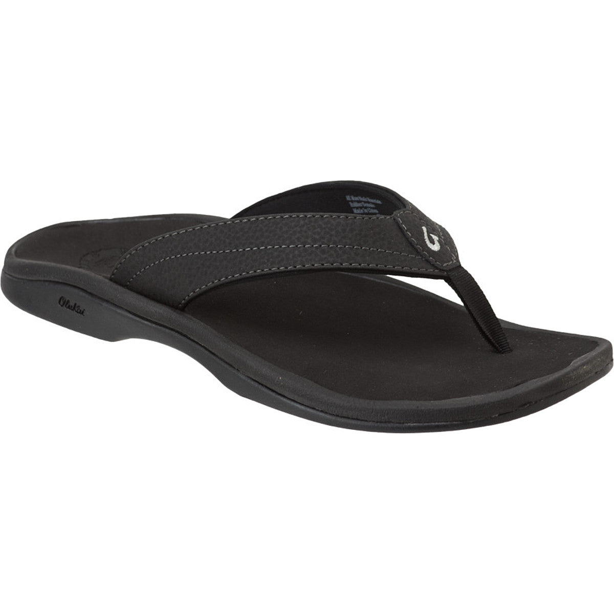 Olukai Ohana Womens Sandal 4040-Black-Black 8
