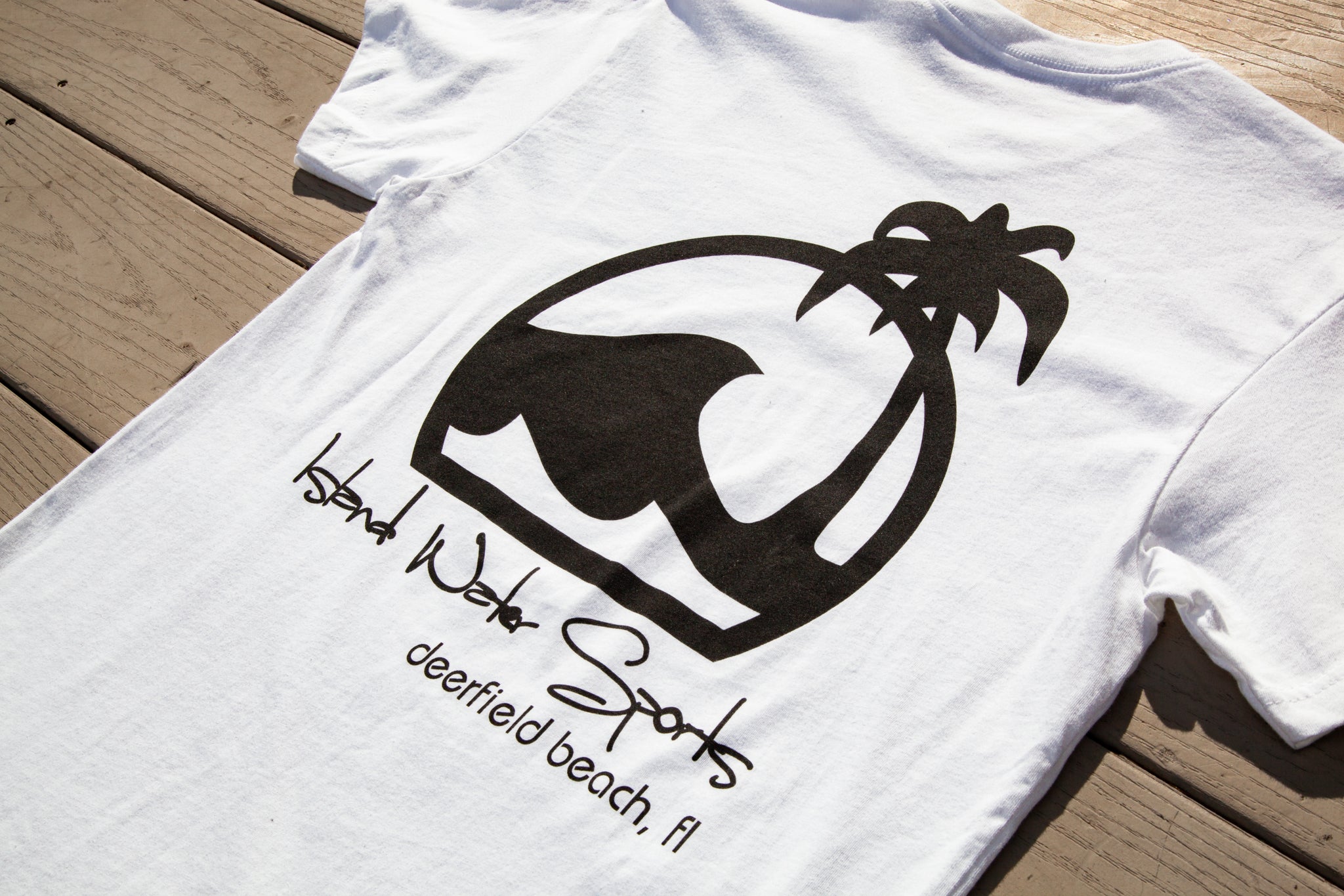 Island Water Sports Script Logo DFB S/S Tee White/Black XL