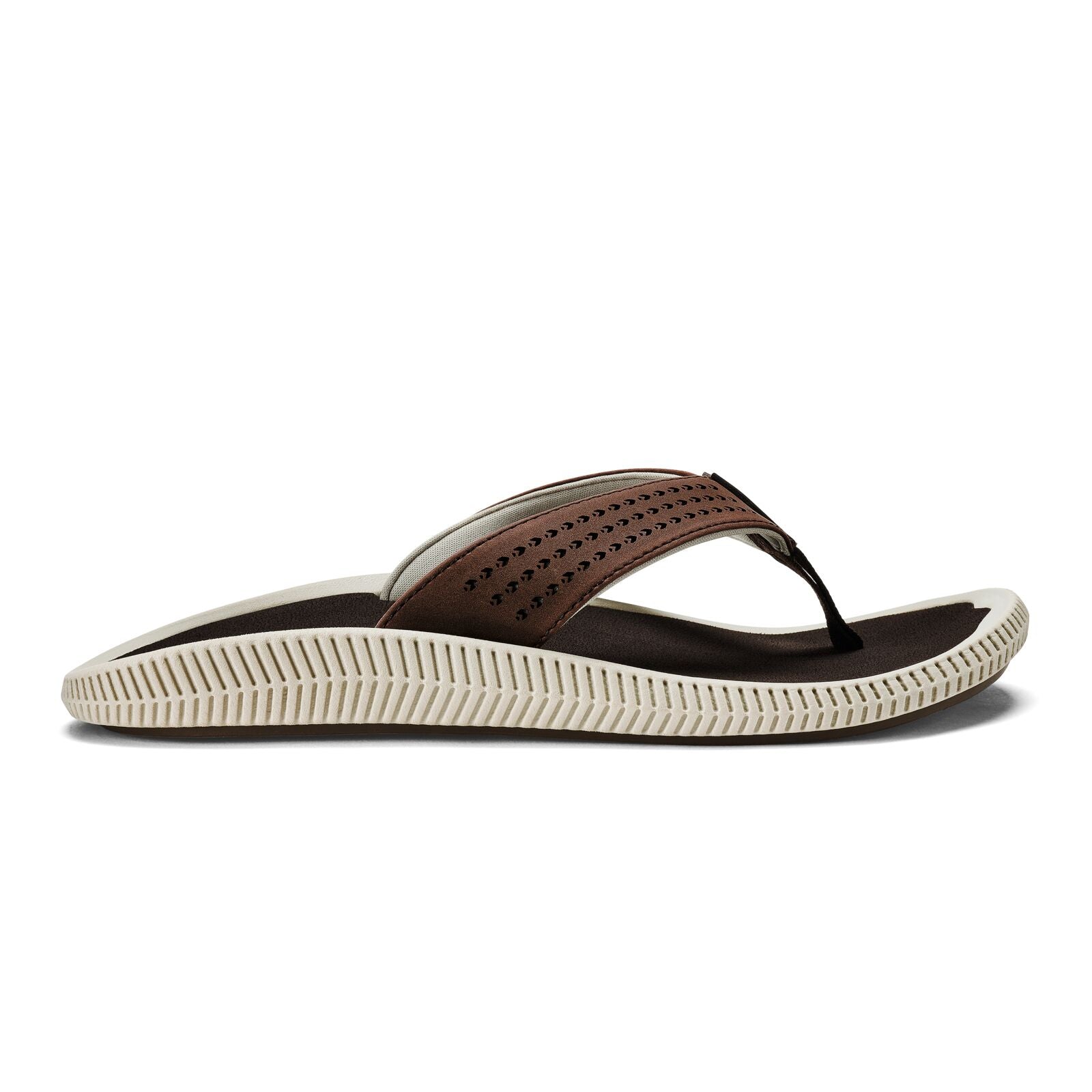 Olukai Ulele Mens Sandal 6363-Dark Wood-Dark Wood 8