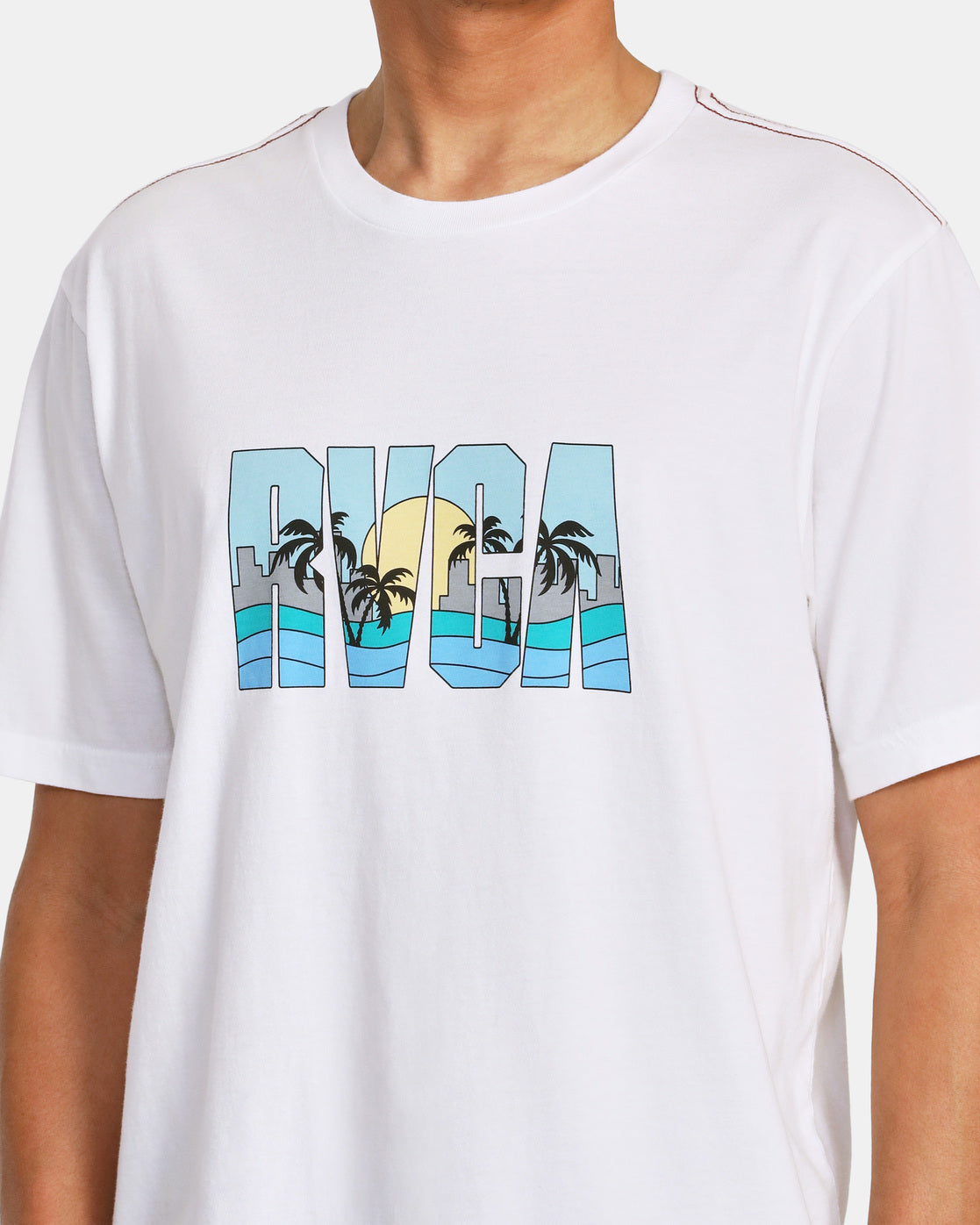 RVCA Gulf Coast Tee ANW-Antique White XL