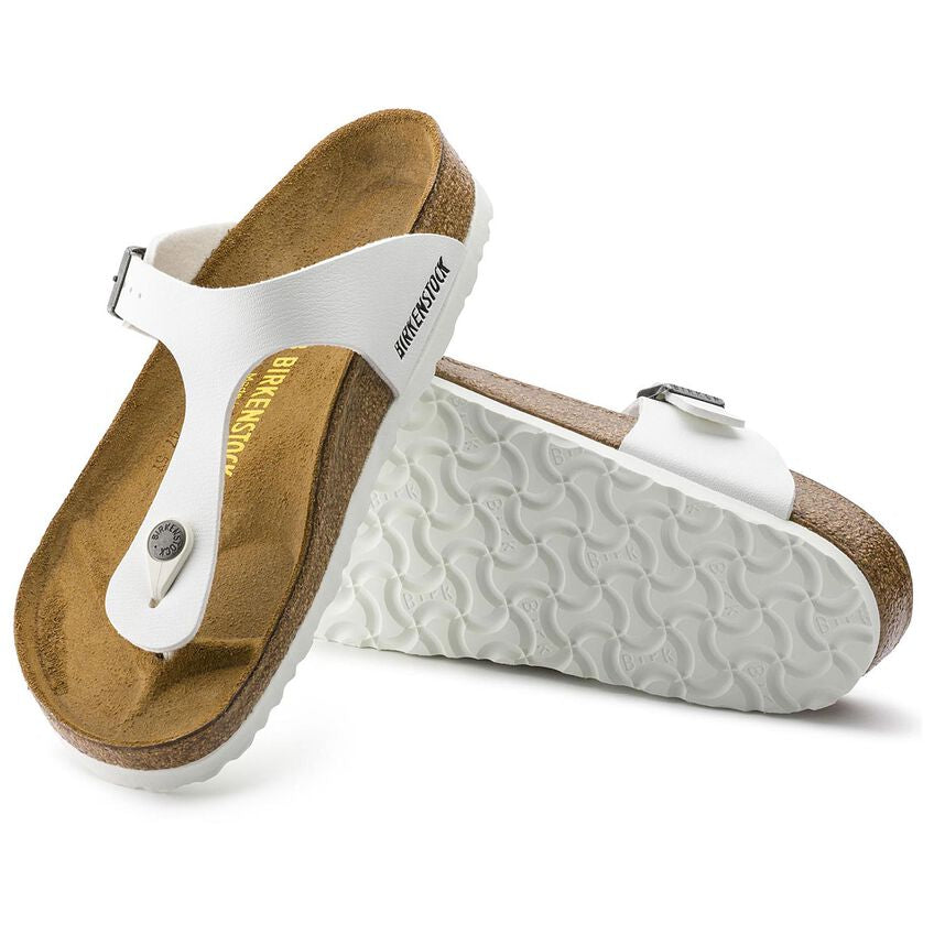 Birkenstock Gizeh Womens Sandal Birko-Flor-White 8
