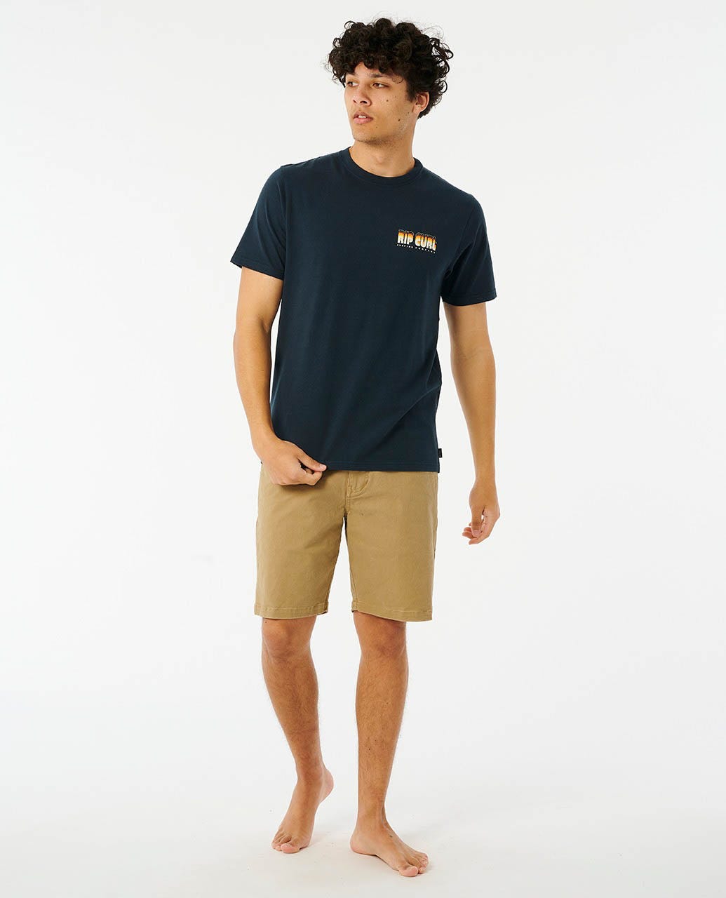 Rip Curl Surf Revival Boxin SS Tee 0291-DarkNavy L