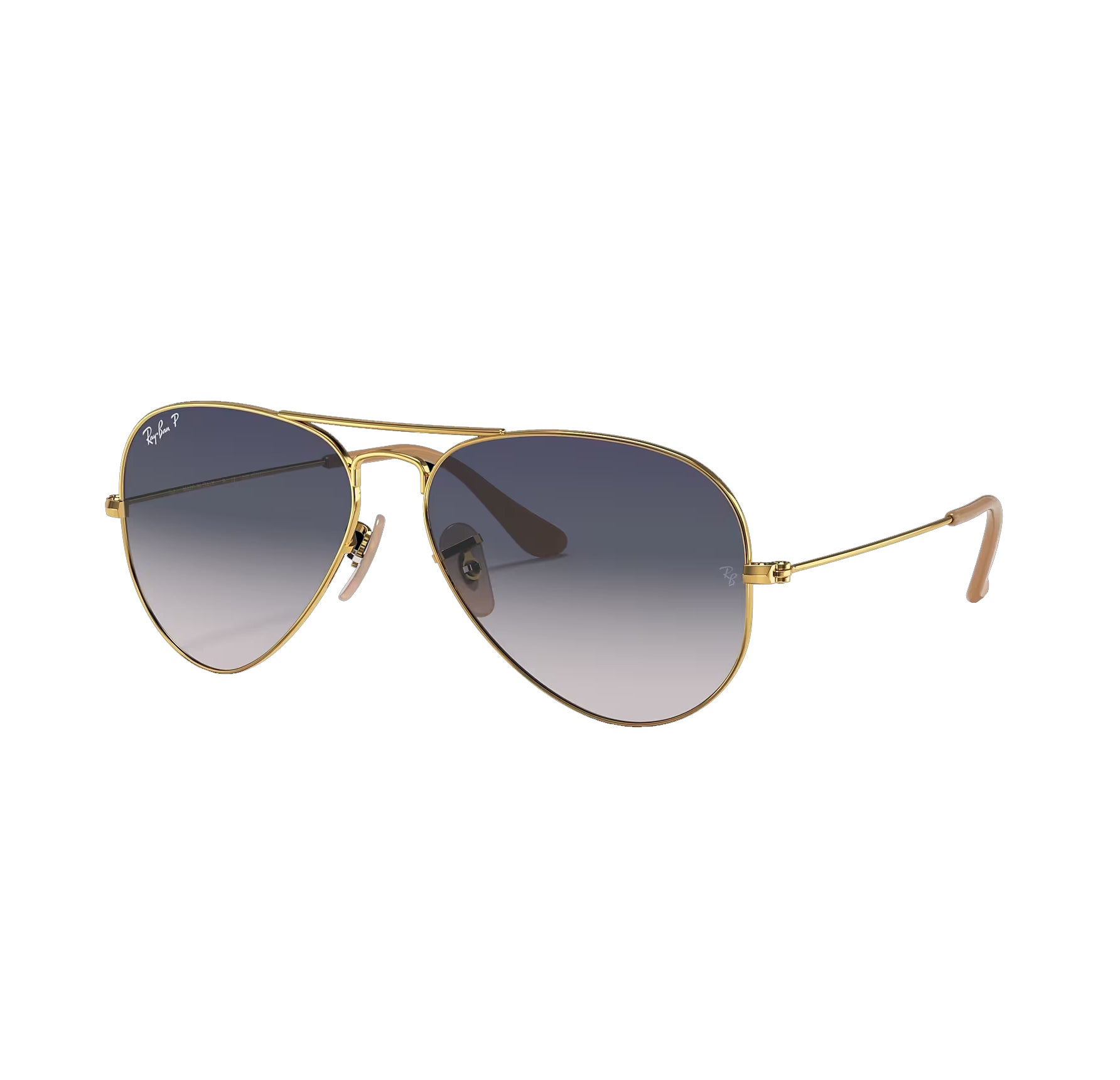 Ray Ban Aviator Sunglasses Gold GradIentBlue Aviator
