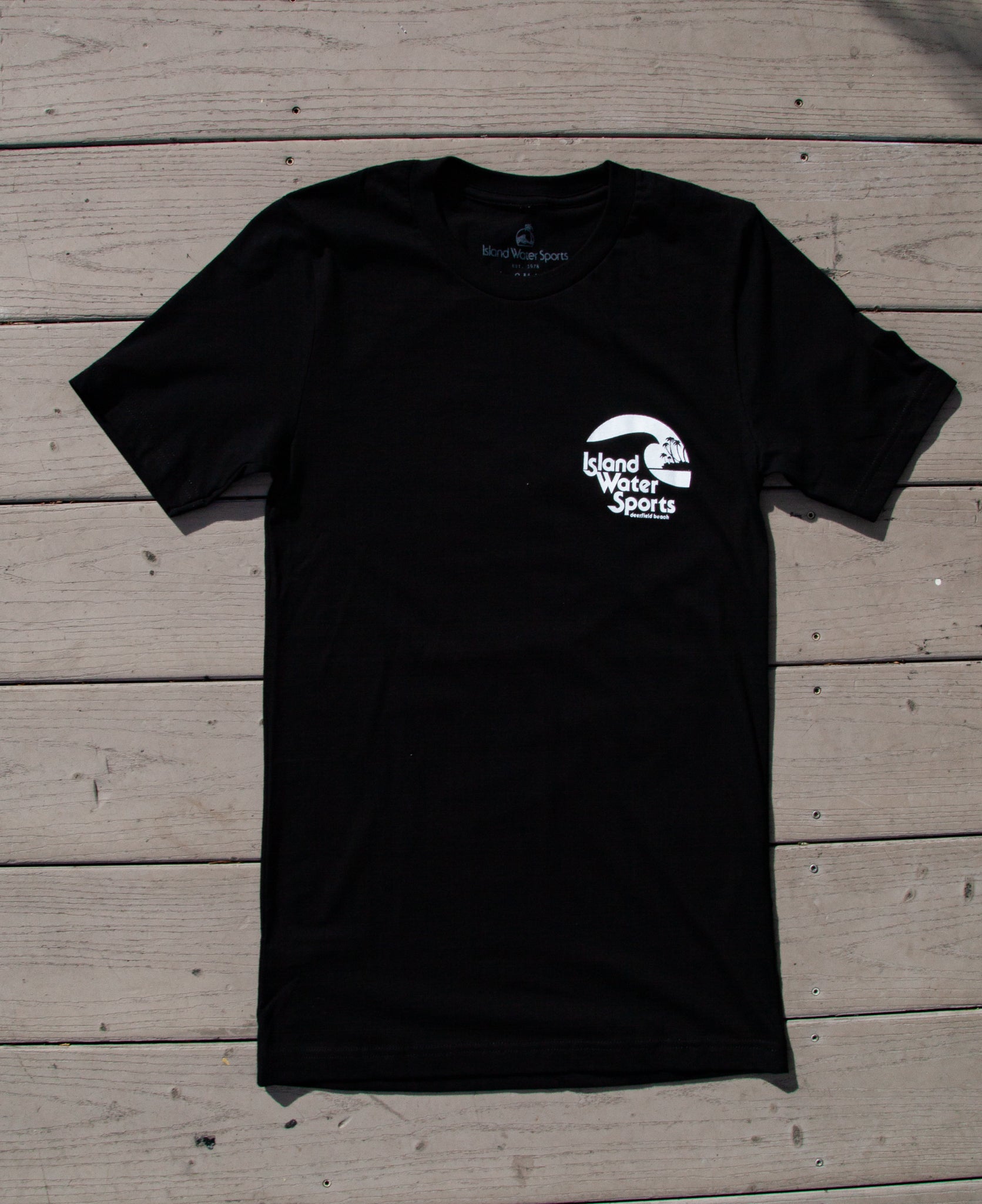 Island Water Sports Reverse Sticker S/S Tee Black/White XS
