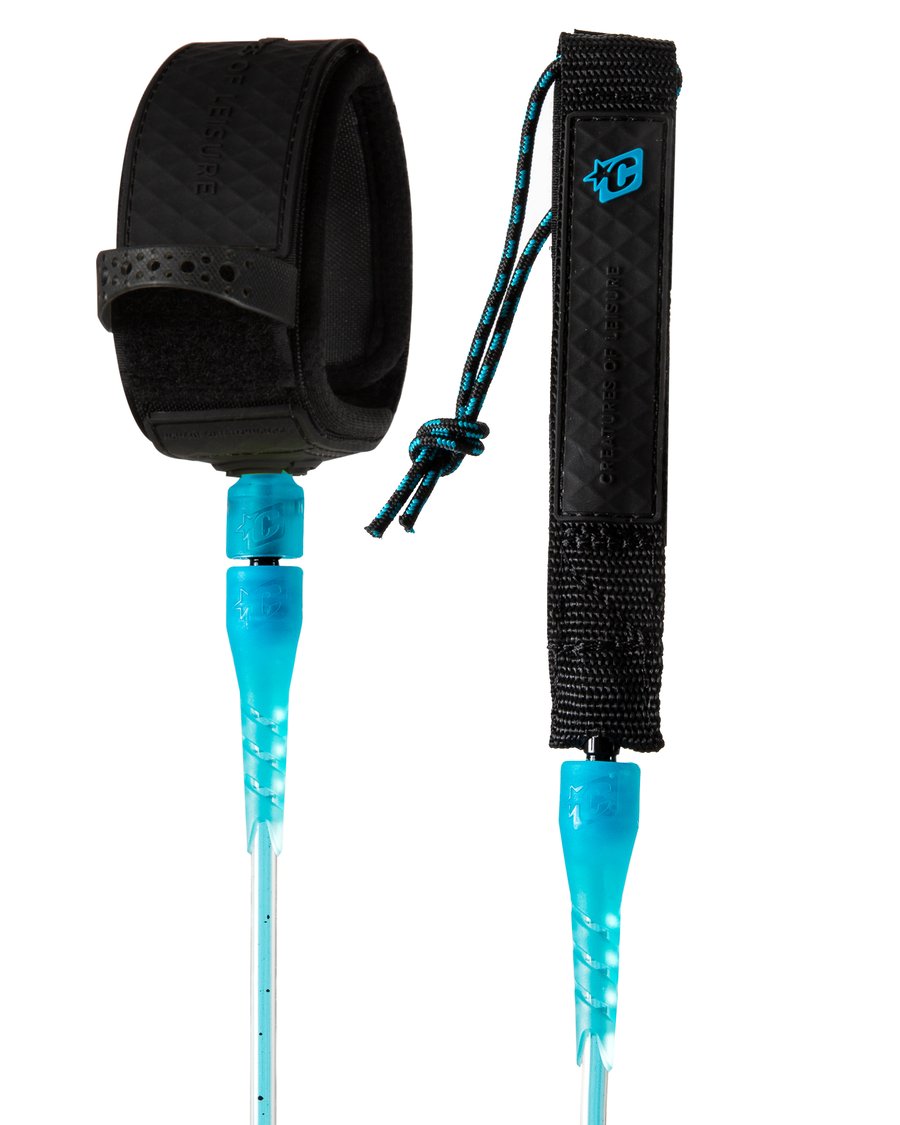 Creatures of Leisure Reliance Comp Leash Cyan Speckle-Black 6ft0in