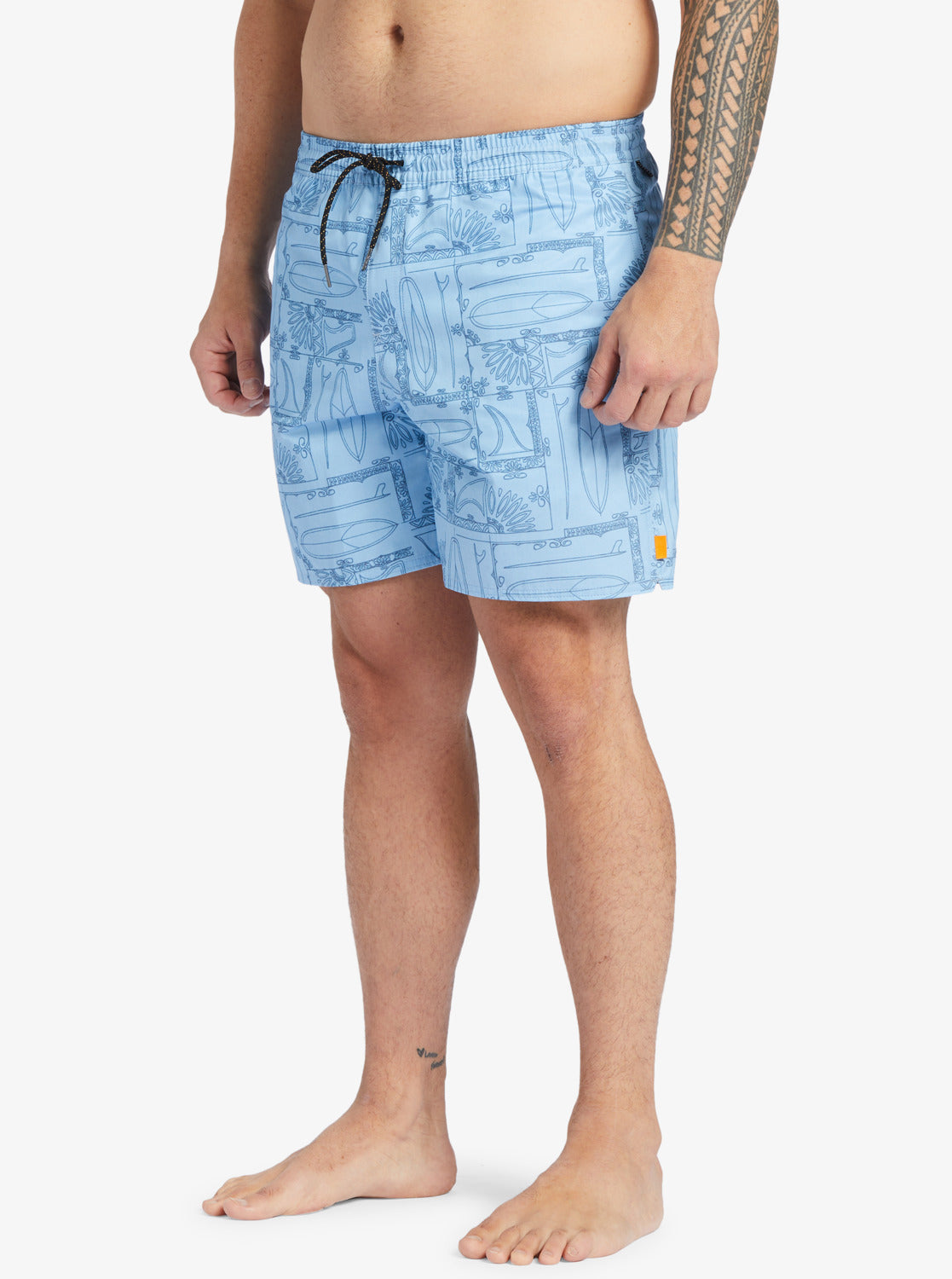 Quiksilver Waterman Longboard Volley 17" Elastic Waist Shorts BHC9 XL