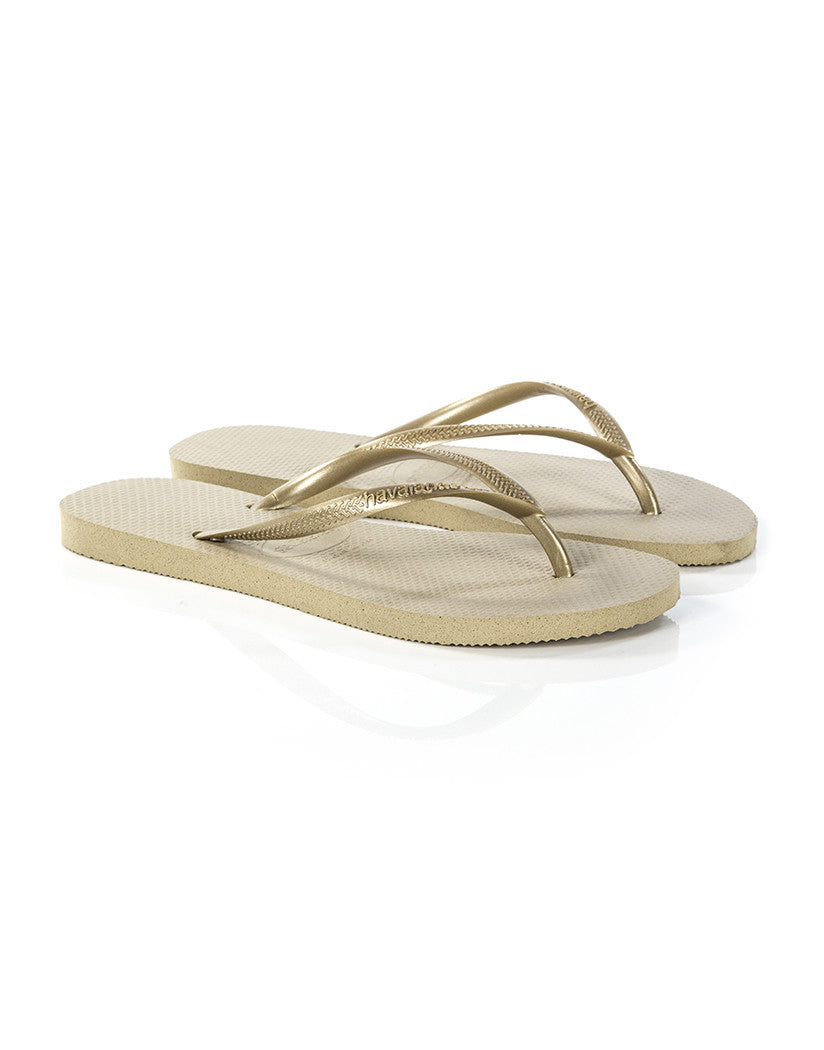 Havaianas Slim Womens Sandal 2719-Sand Grey-Light Golden 9