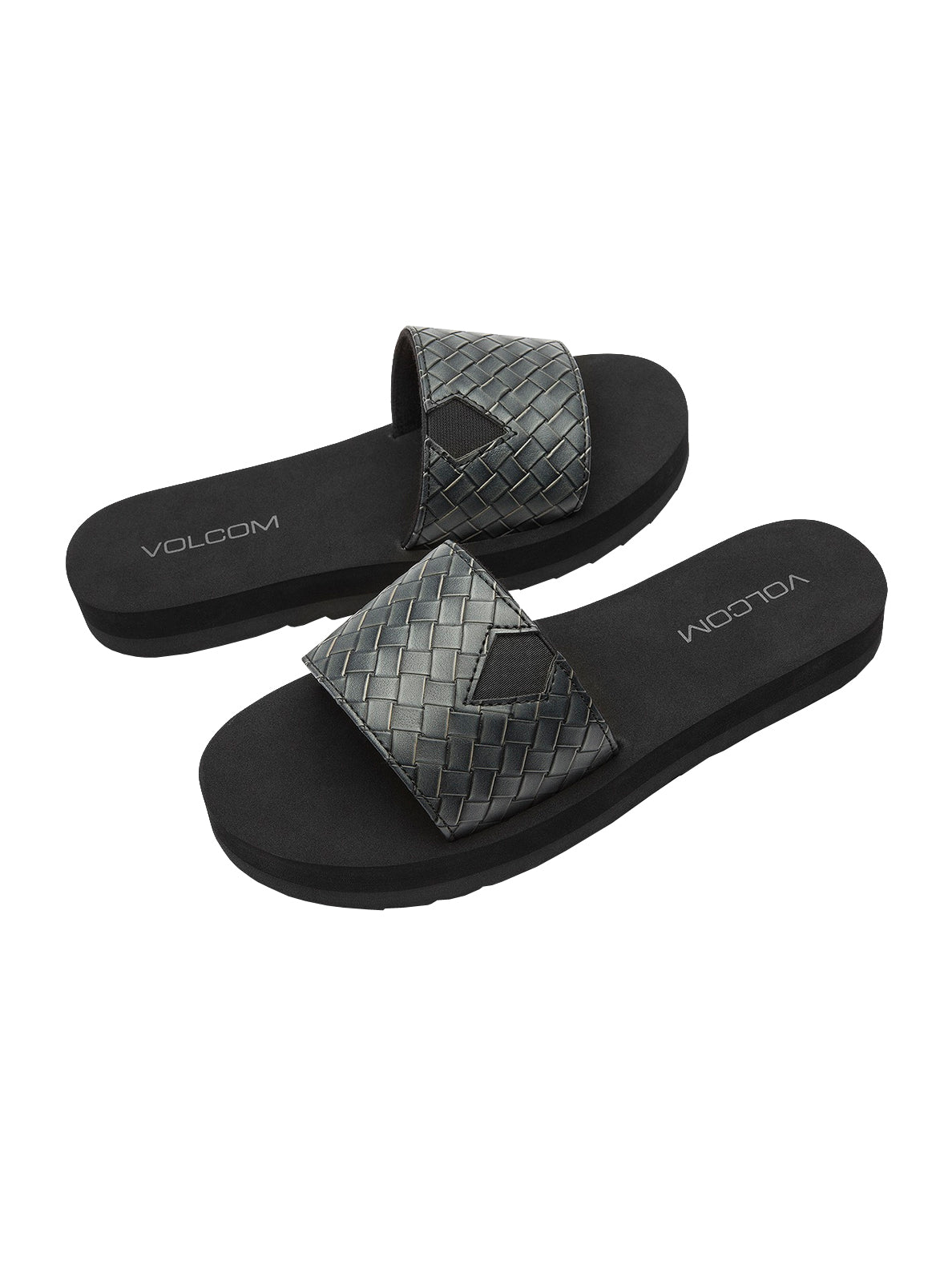 Volcom Not So Simple Slide Womens Sandal BLK-Black 11