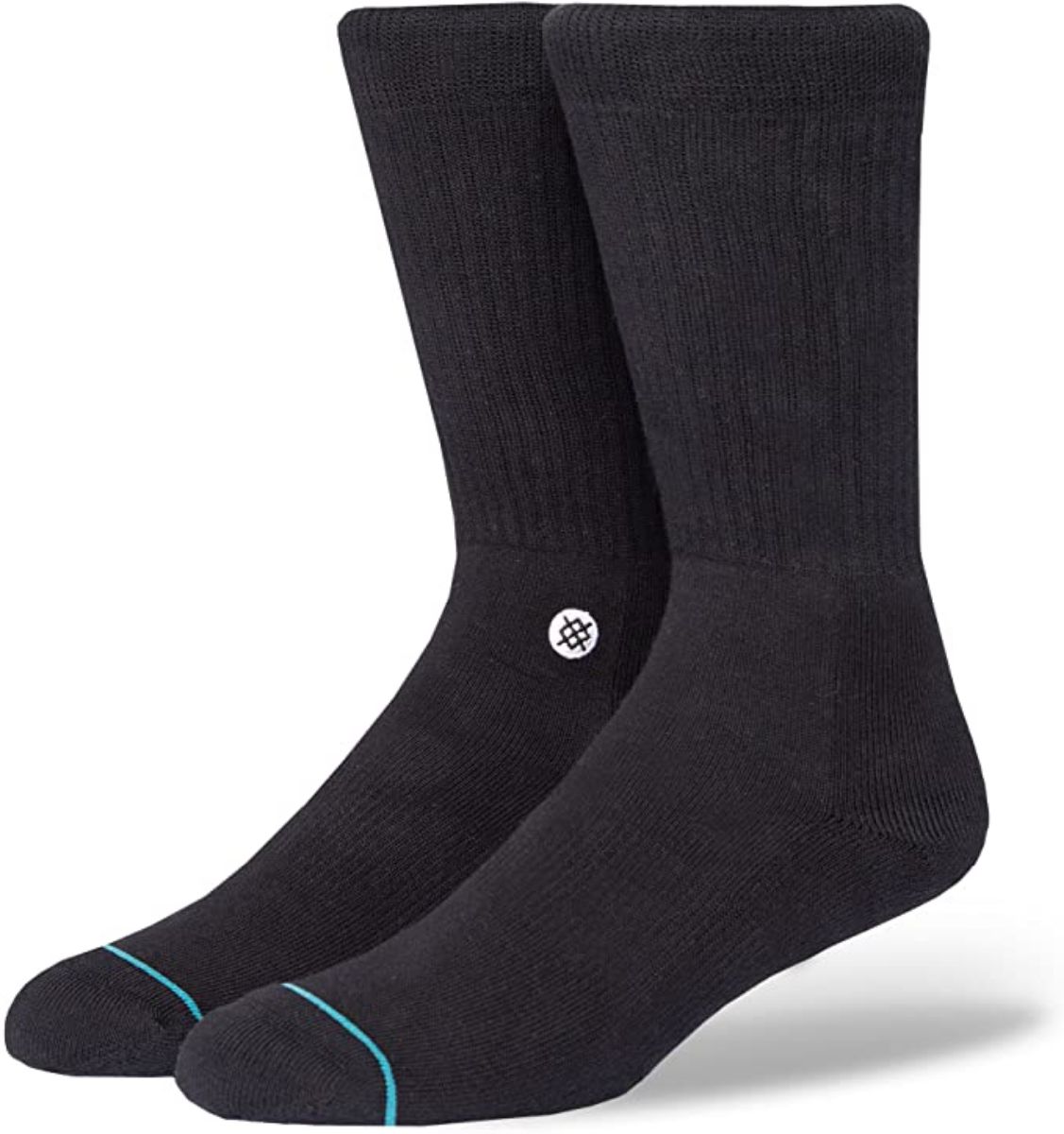 Stance Icon Mens Socks Black/White M