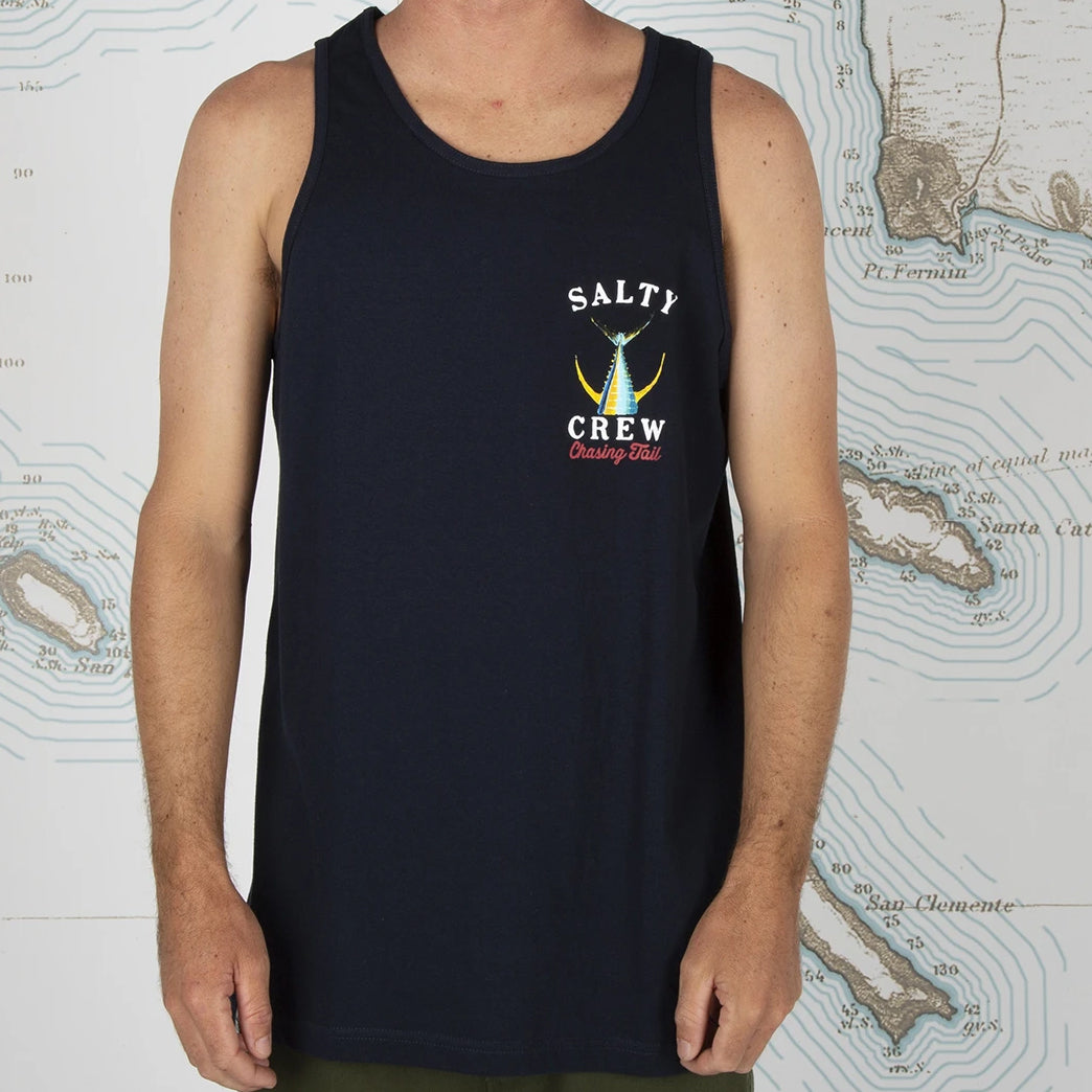 Salty Crew Tailed Tank Navy M