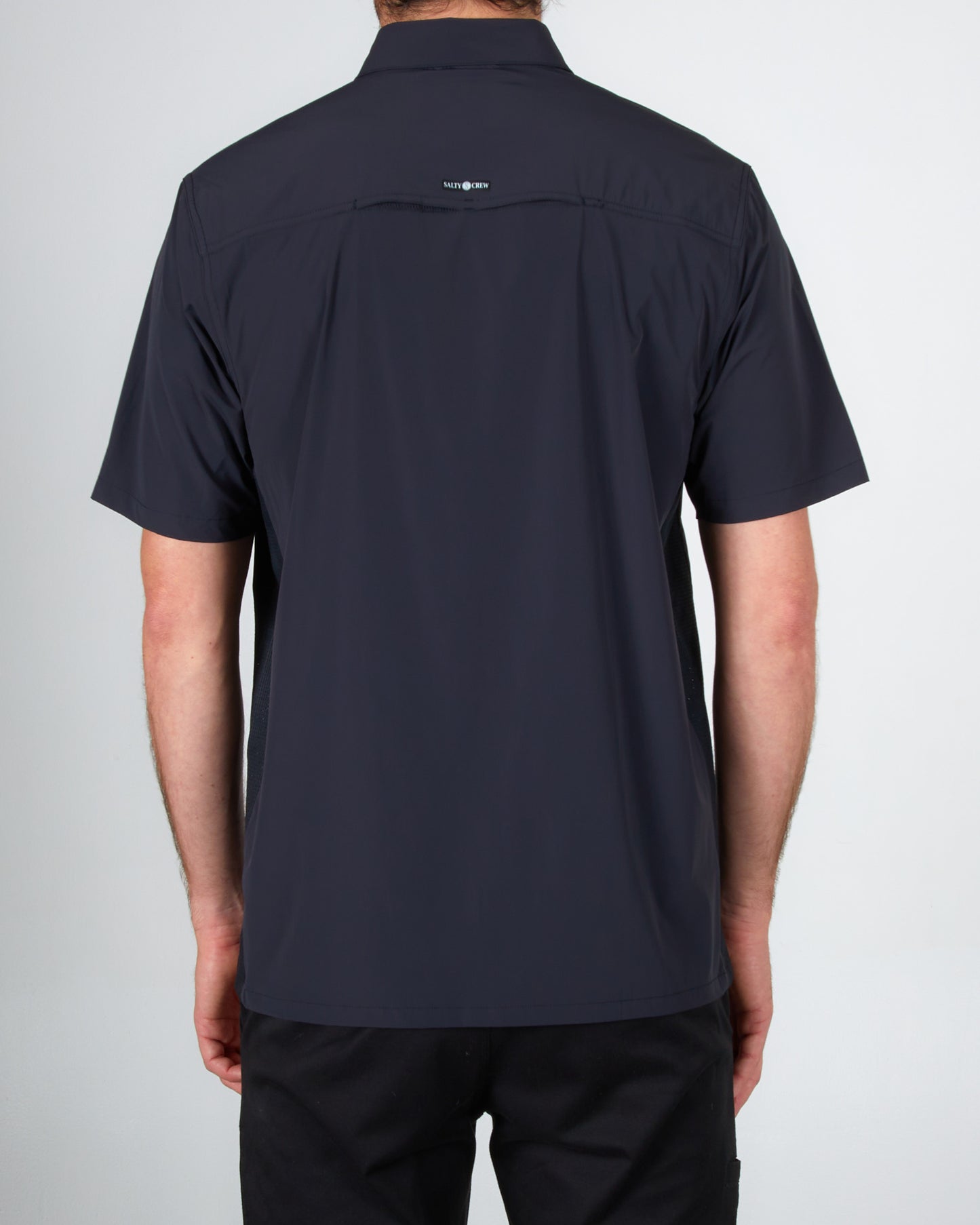 Salty Crew Charter SS Tech Woven Black S