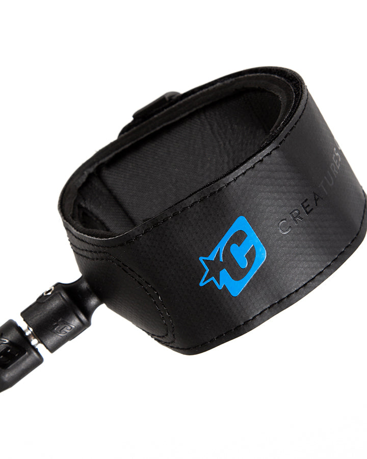 Creatures of Leisure Superlite Lite Leash Black-Cyan 6ft0in