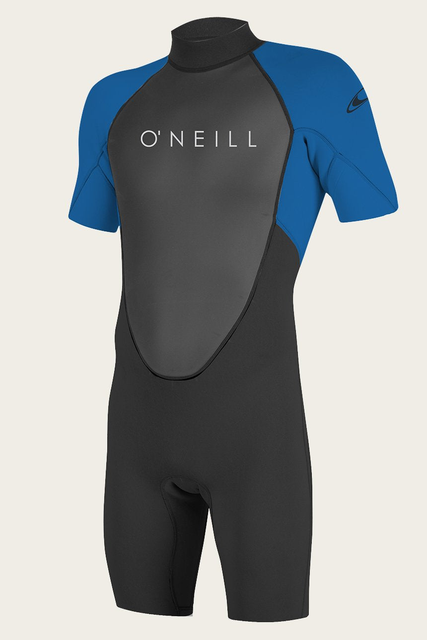 O Neill Reactor-2 2mm Back Zip Boys Springsuit EJ7-Black-Ocean 12