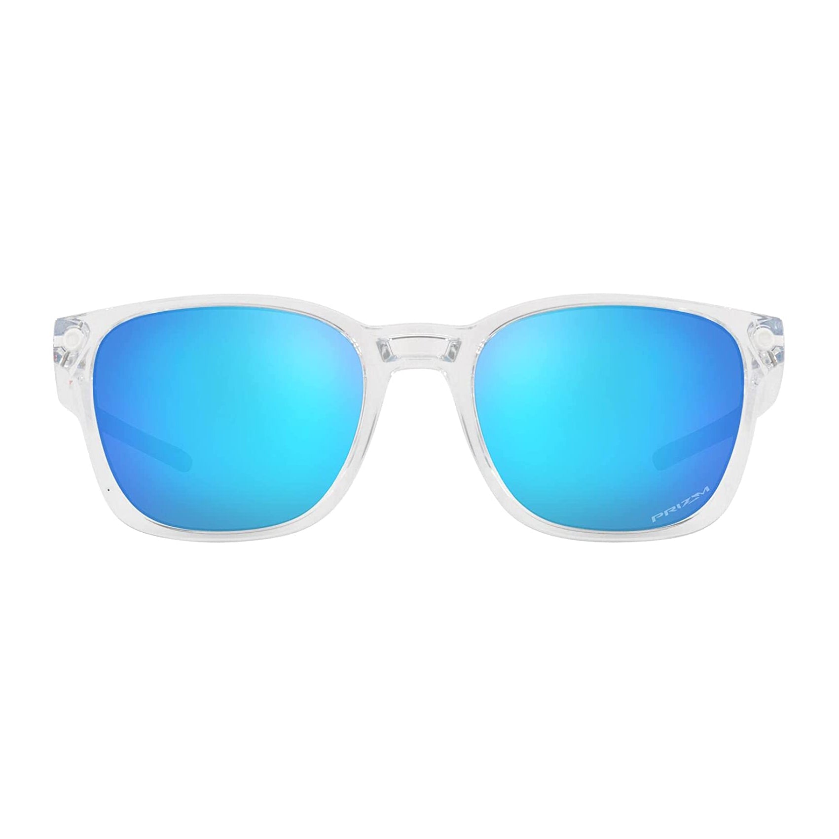 Oakley Ojector Non Polarized Sunglasses Polished Clear PRIZM Sapphire Square