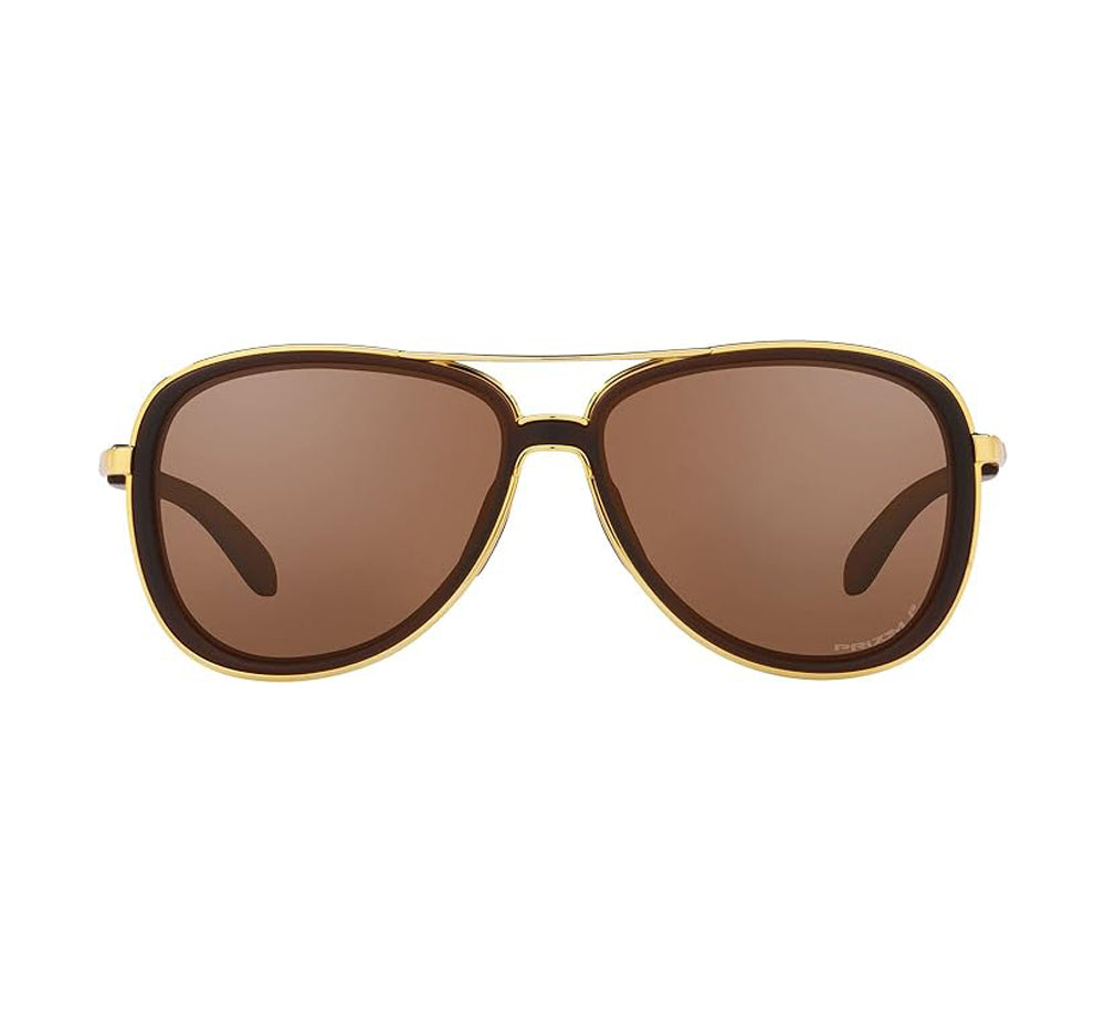 Oakley Split Time Polarized Sunglasses MatteRootbeer PrizmTungsten Aviator