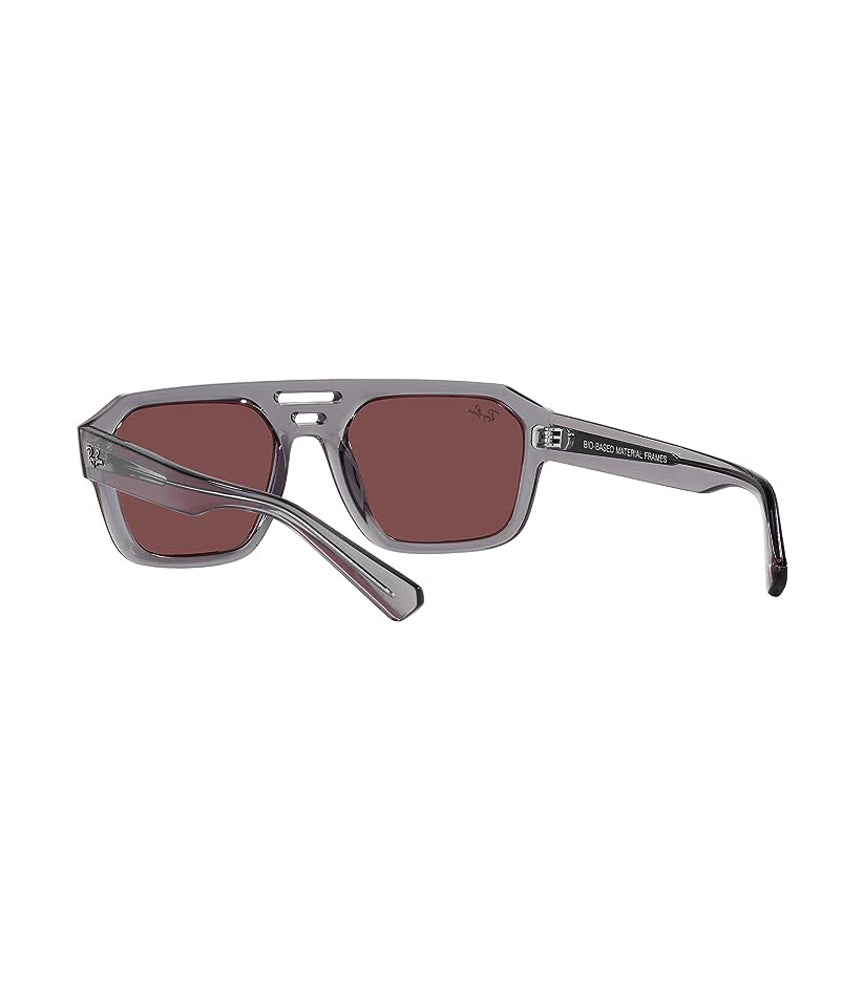 Ray-Ban Corrigan Sunglasses TransparentGrey DkVioletMirrorRed