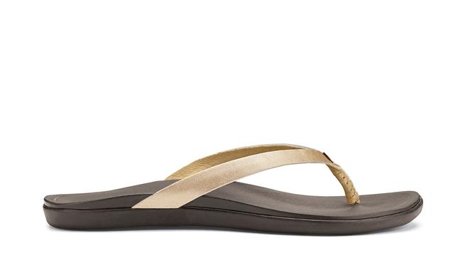 Olukai Ho Opio Leather Womens Sandal FA48-Bubbly-Dark Java 9