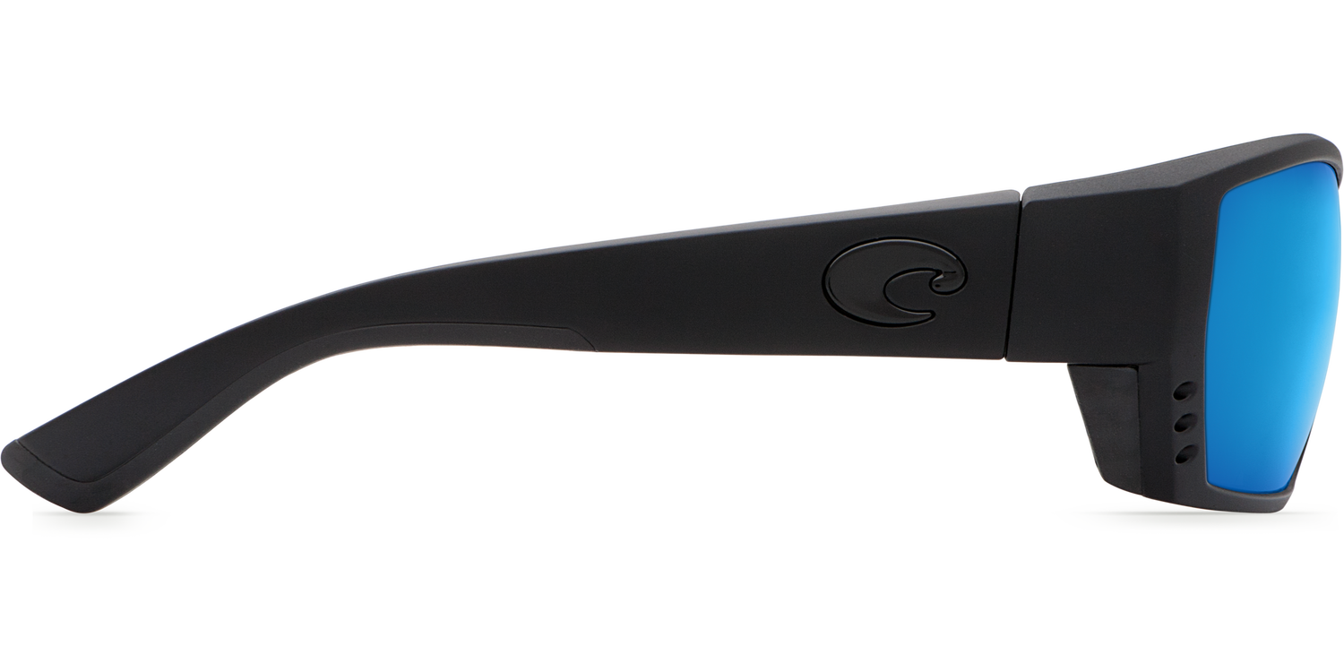 Costa Del Mar Tuna Alley Sunglasses Blackout Blue Mirror 580G