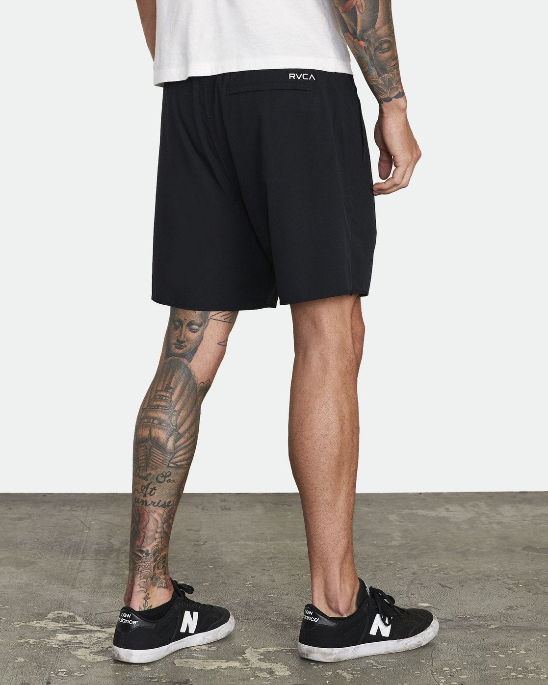 RVCA Yogger Stretch Short BLK-Black XL