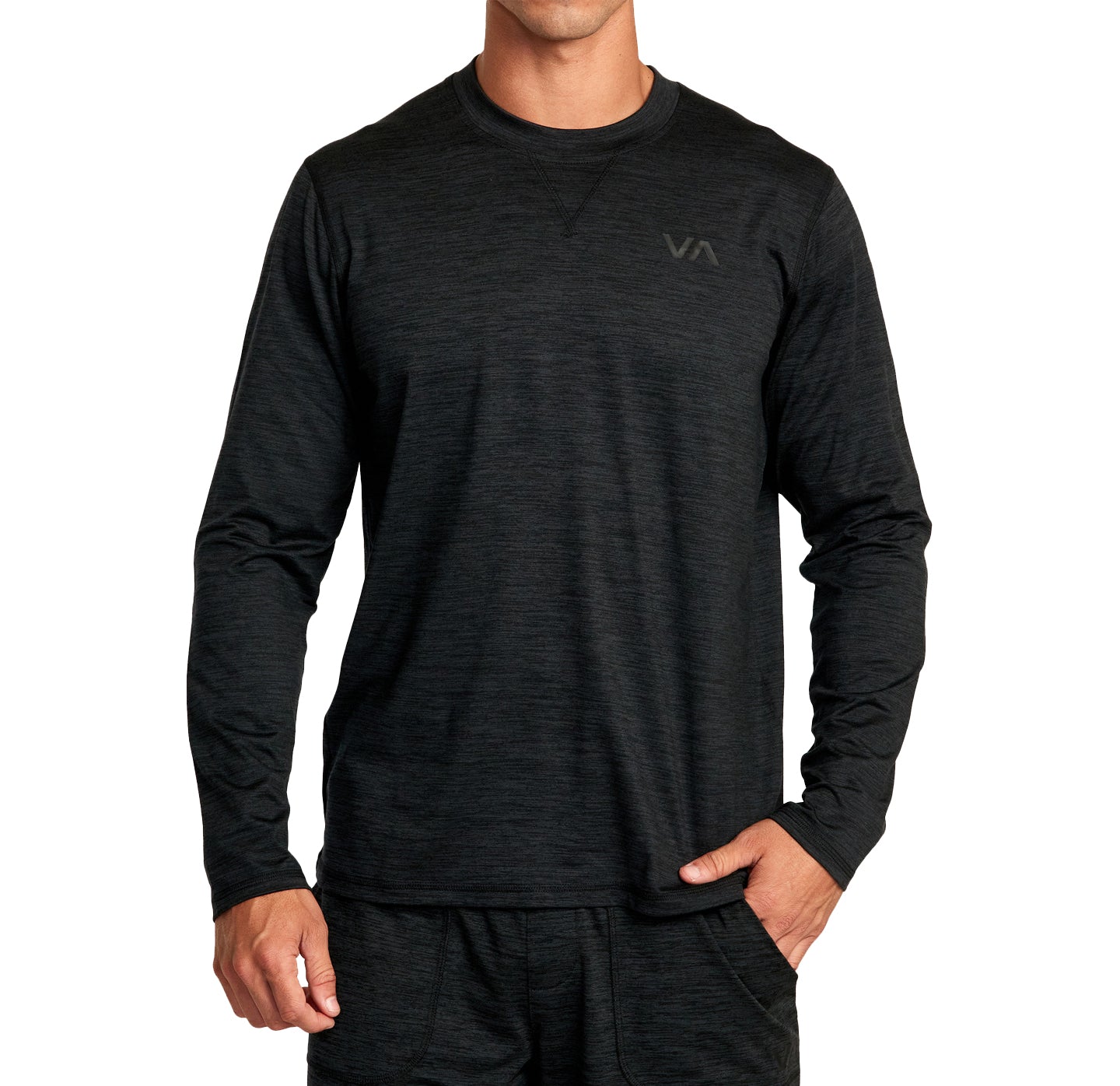 RVCA C-ABLE CREW NECK BLK L