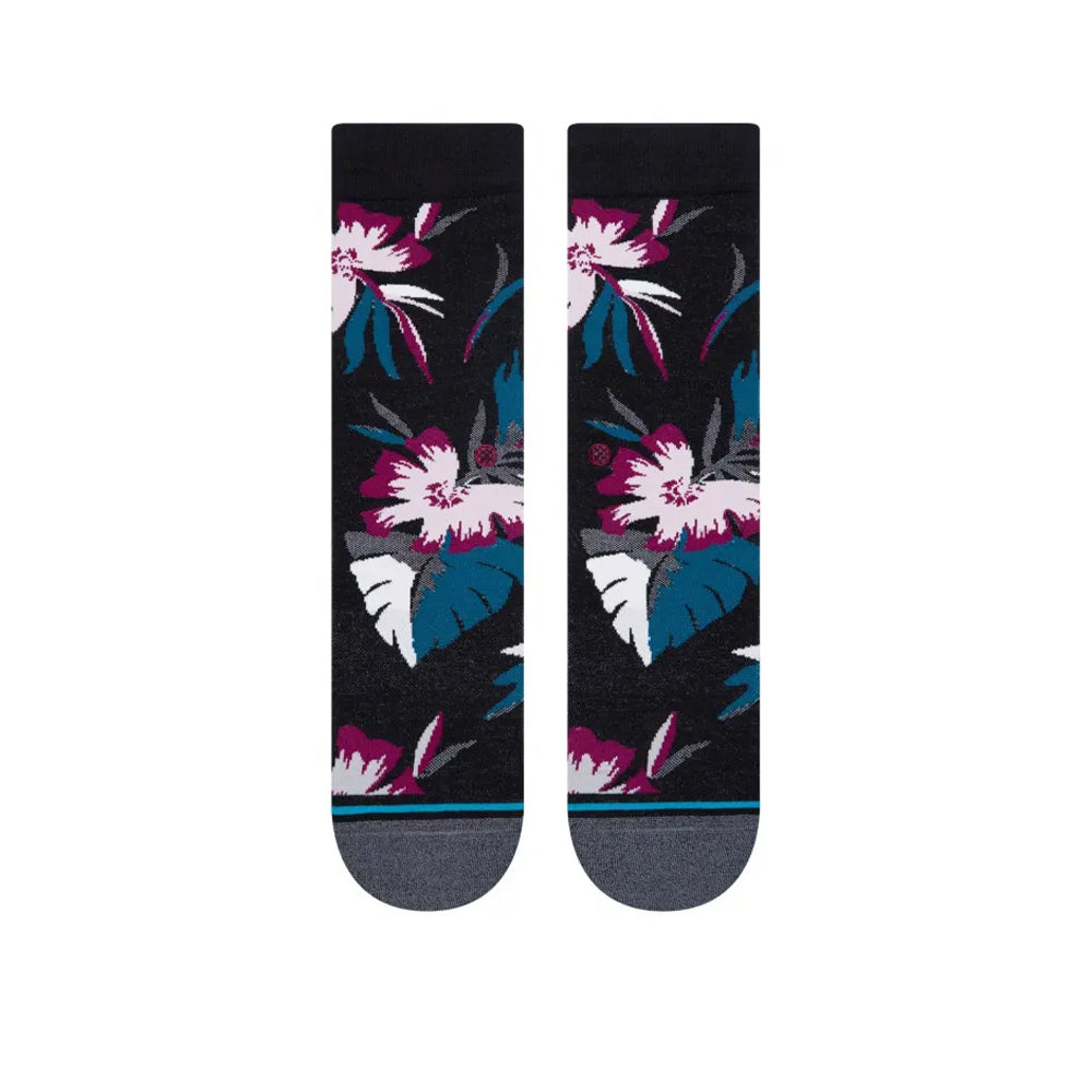 Stance Flora and Fauna Crew Sock BLK M