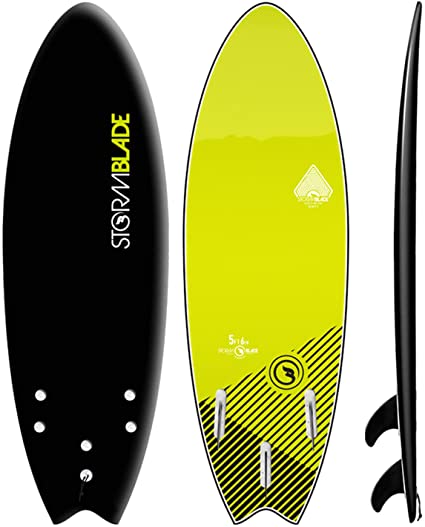 Storm Blade Swallow Tail Surfboard Black 5ft6in