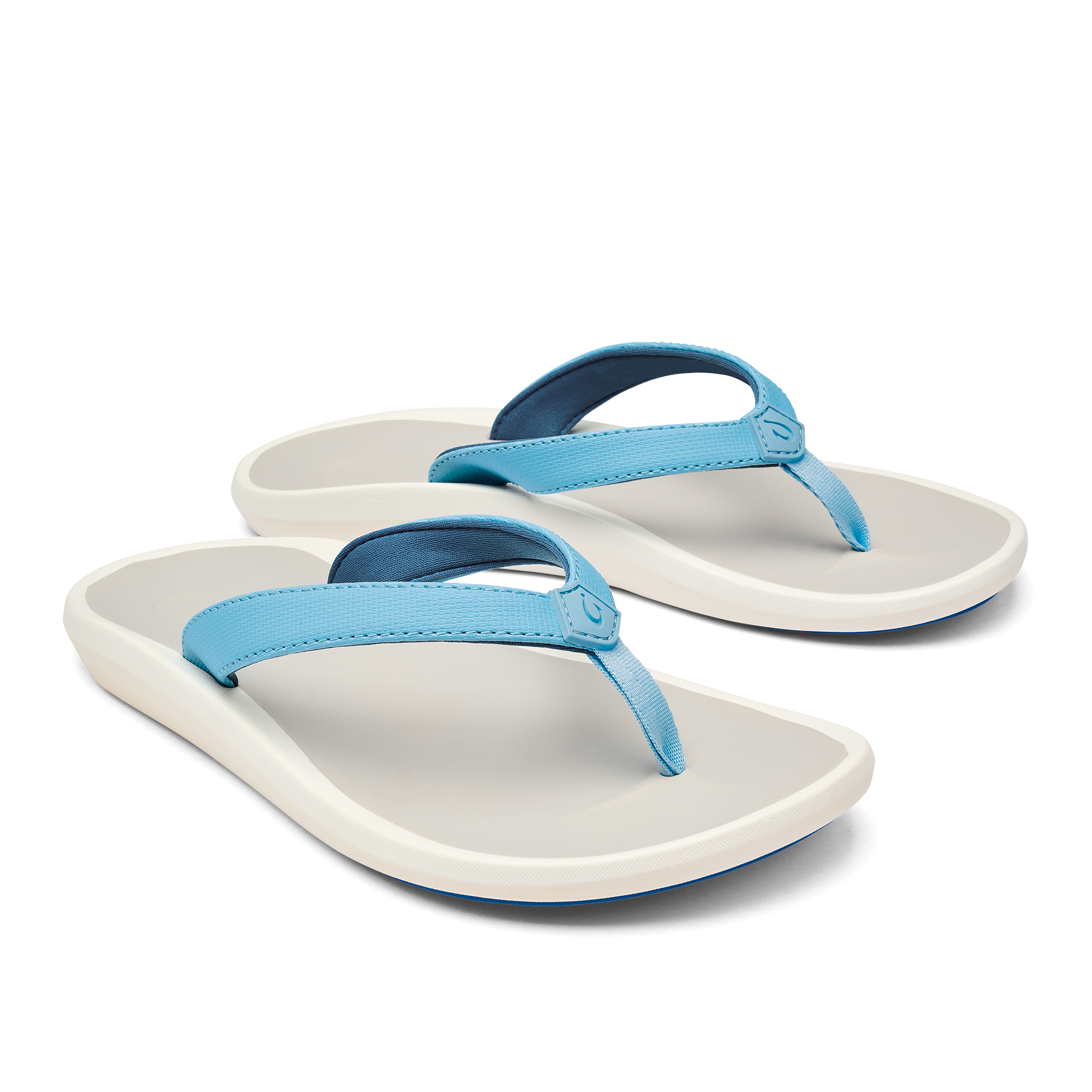 Olukai Pi oe Womens Sandal NBDW-Lanai Breeze-Mist Grey 6