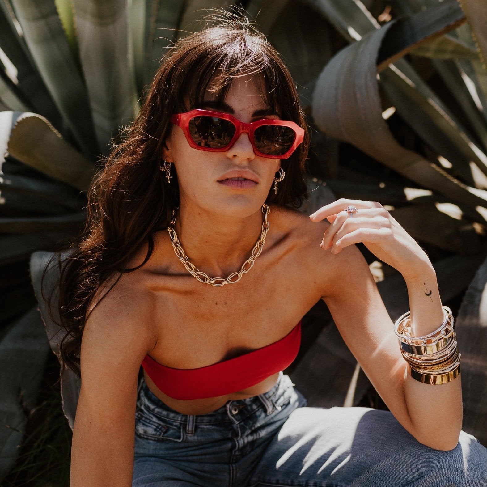 Sito Kinetic Polarized Sunglasses Cherry IronGrey