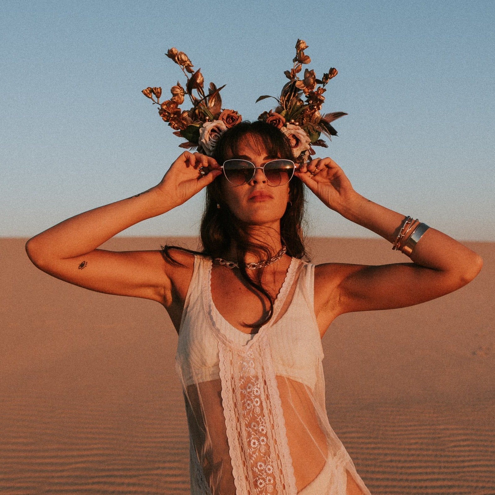 Sito Candi Sunglasses RoseGold/Dew MinkyGradient