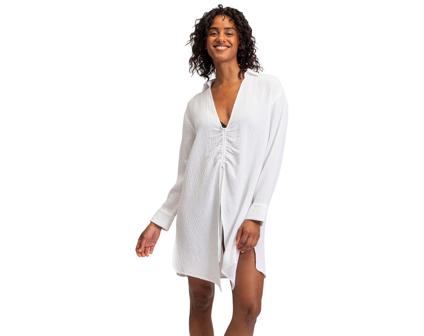 Roxy Summer Limonade Shirt Dress WBB0 XS