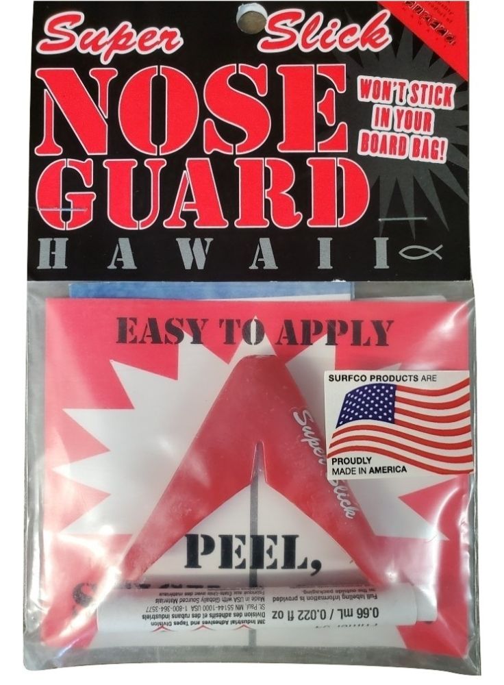 SurfCo Old School Nose Guard Super Slick Red