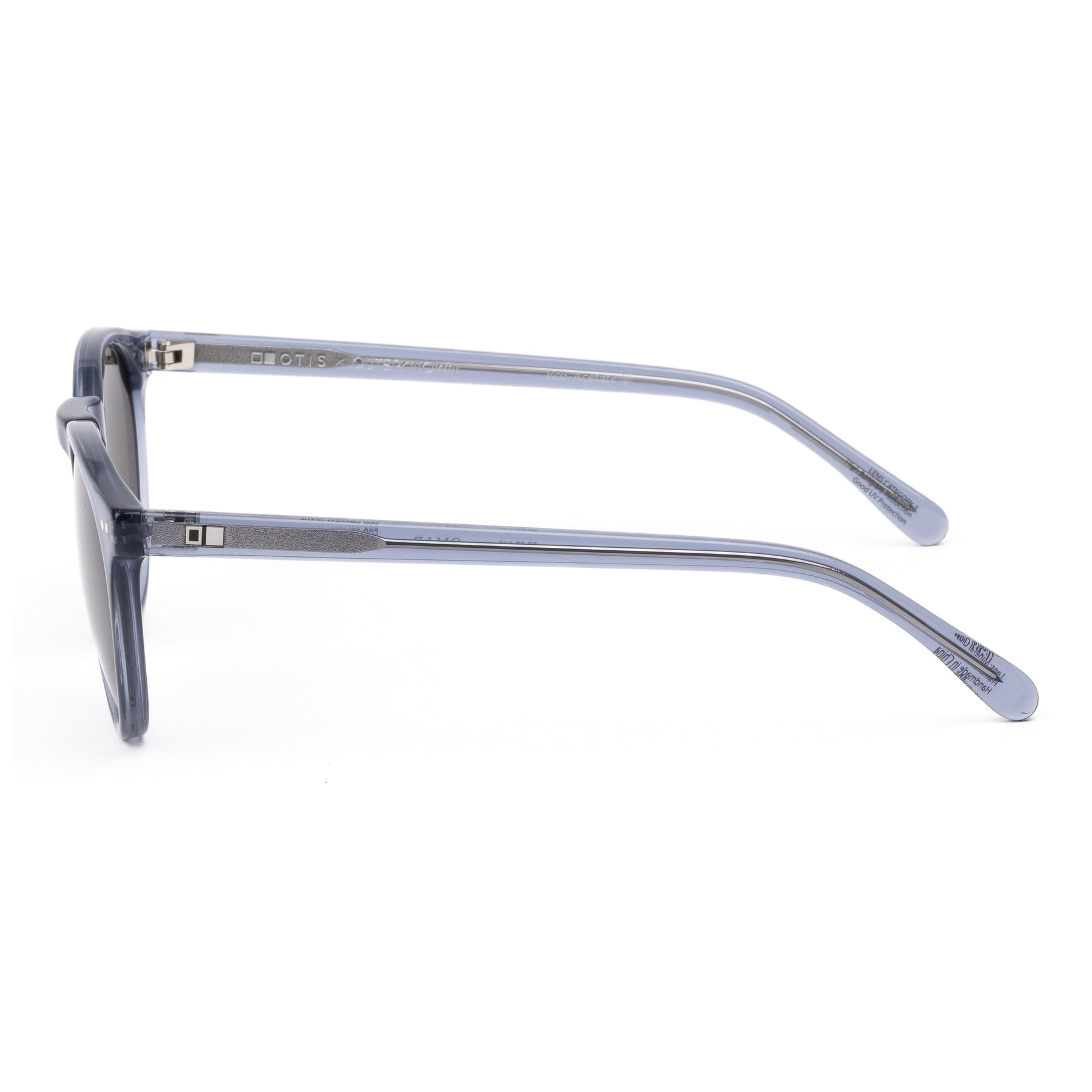 Otis Omar Eco Acetate Polarized Sunglasses CrystalWave NeutralGreyPolar Round