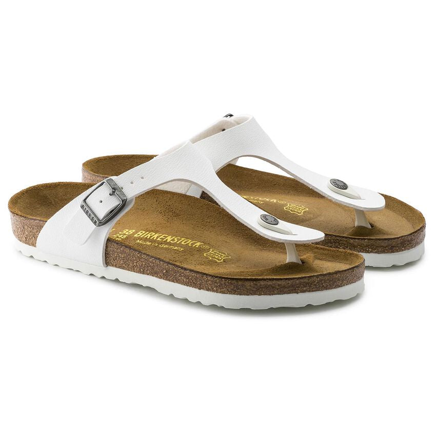 Birkenstock Gizeh Womens Sandal Birko-Flor-White 8