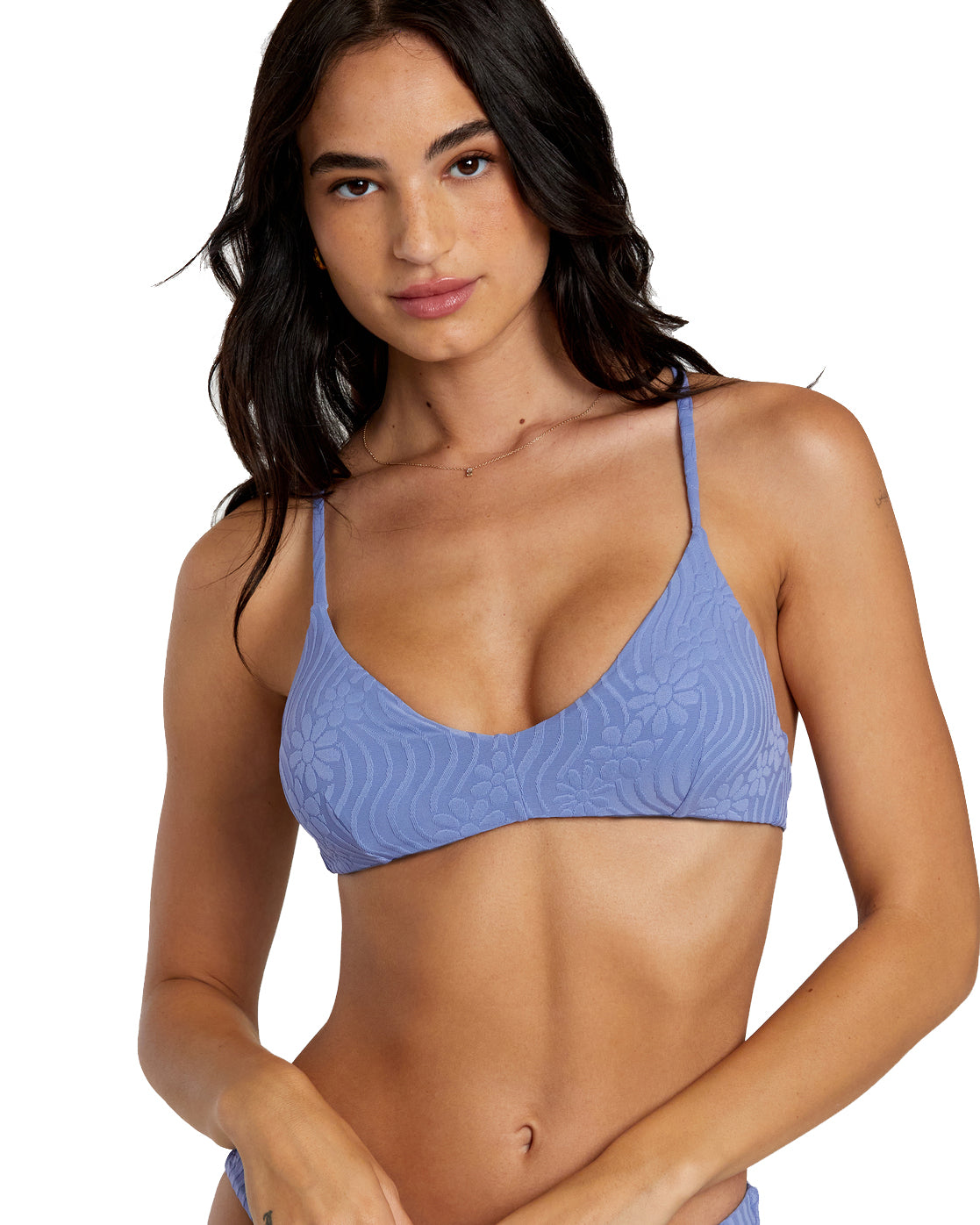 RVCA Dazed Shimmer Crossback Top PMK0 L