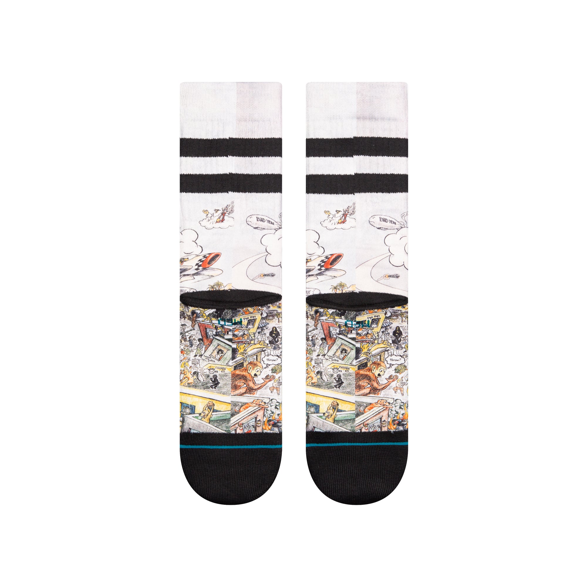 Stance Basket Case Crew Sock MUL L
