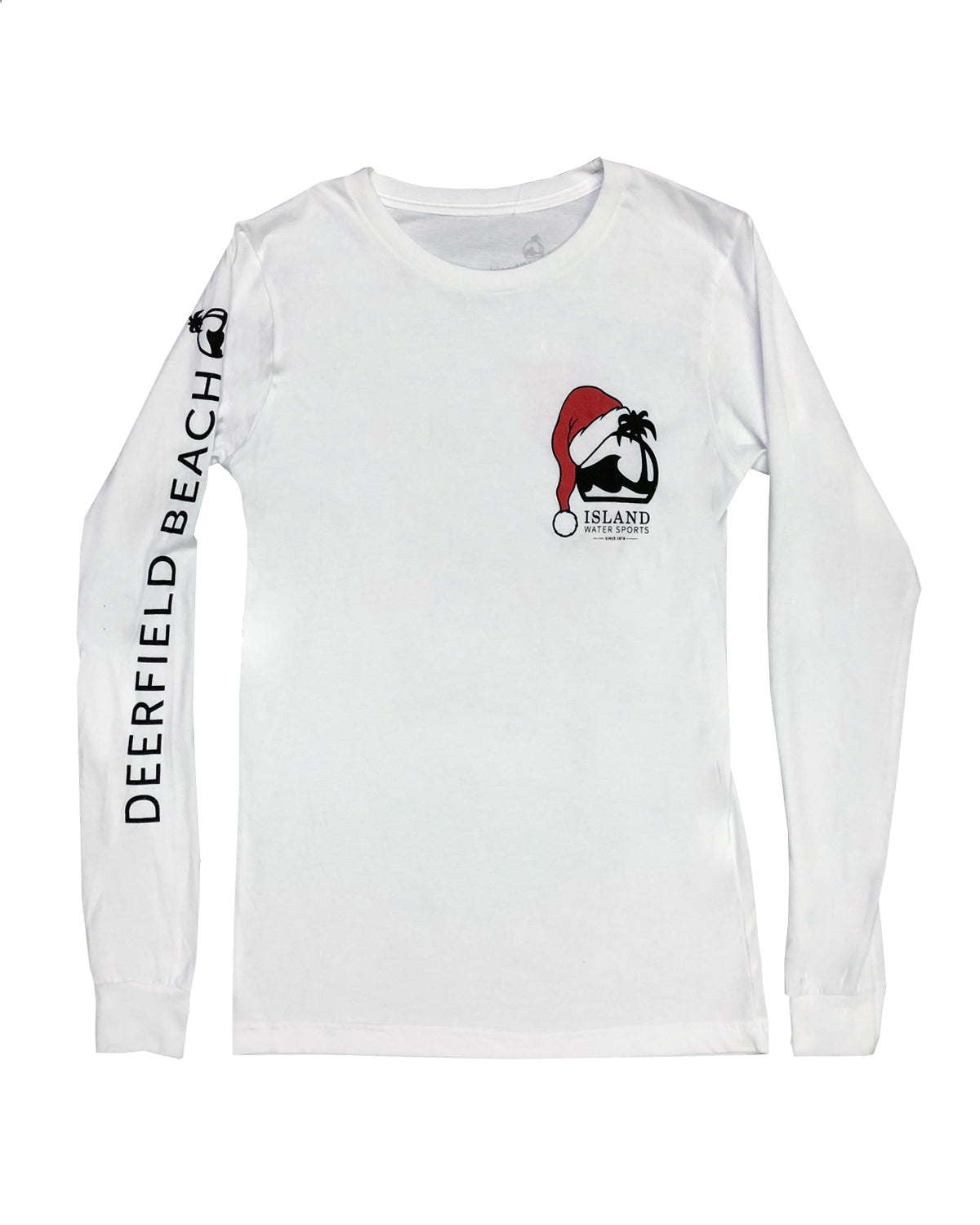 Island Water Sports Santa Hat LS Tee Deerfield XL