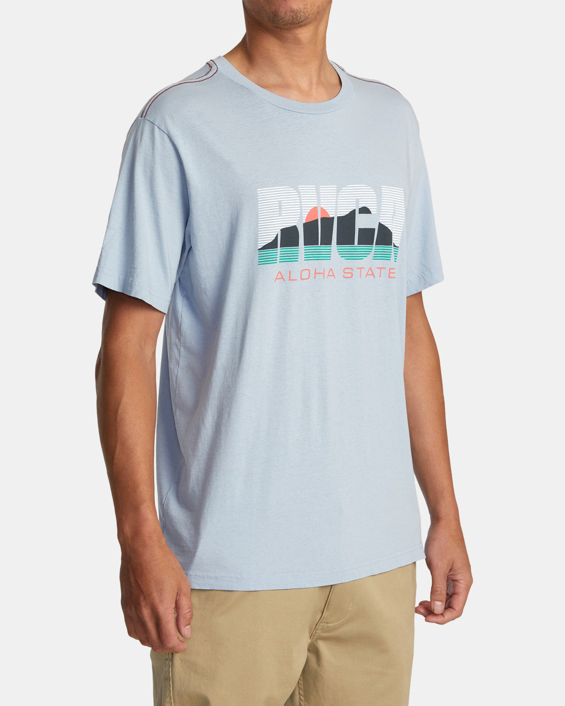 RVCA ALOHASTATE M TEES DJB-Deja Blue M