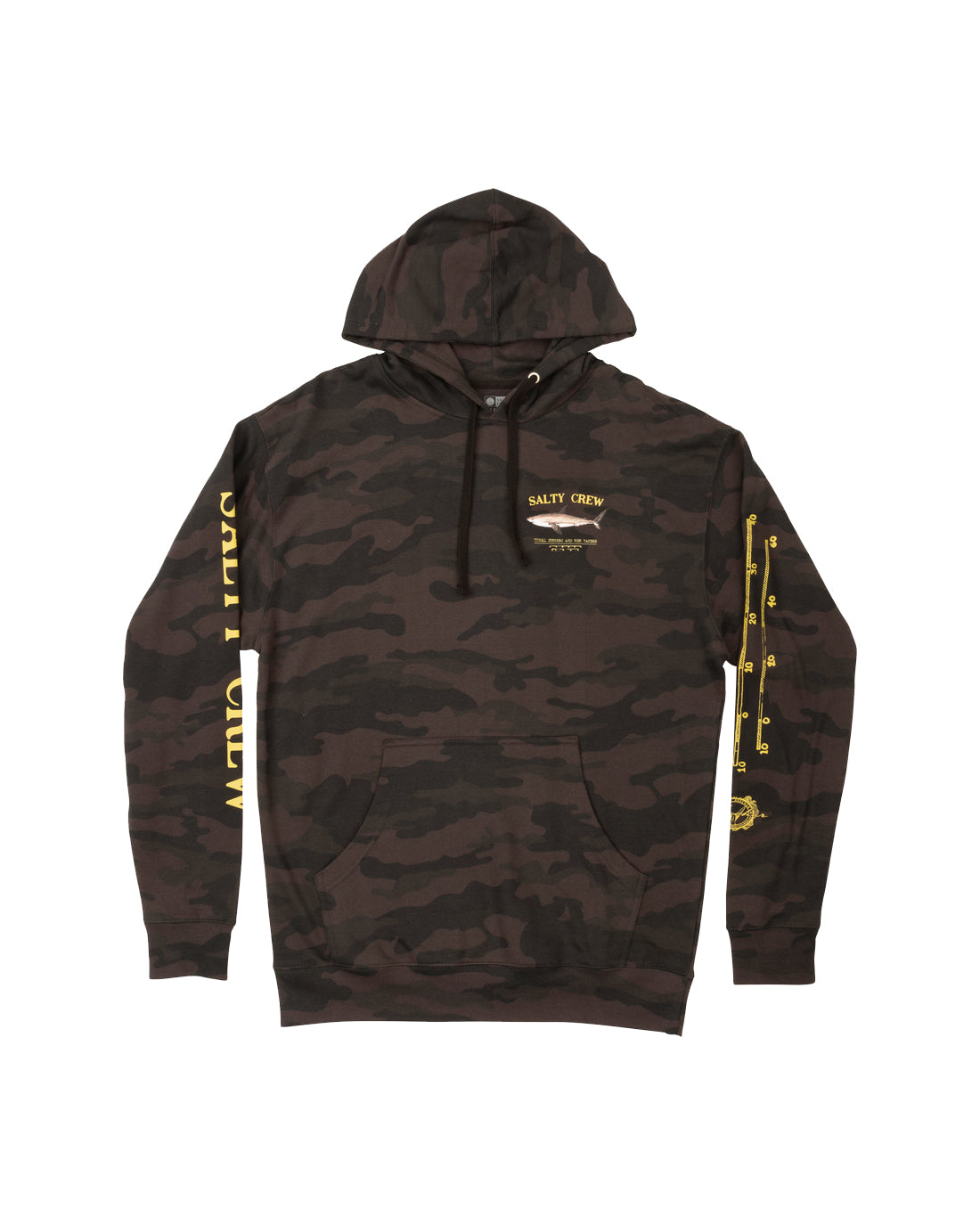 Salty Crew Bruce Hooded Fleece BlackCamo M