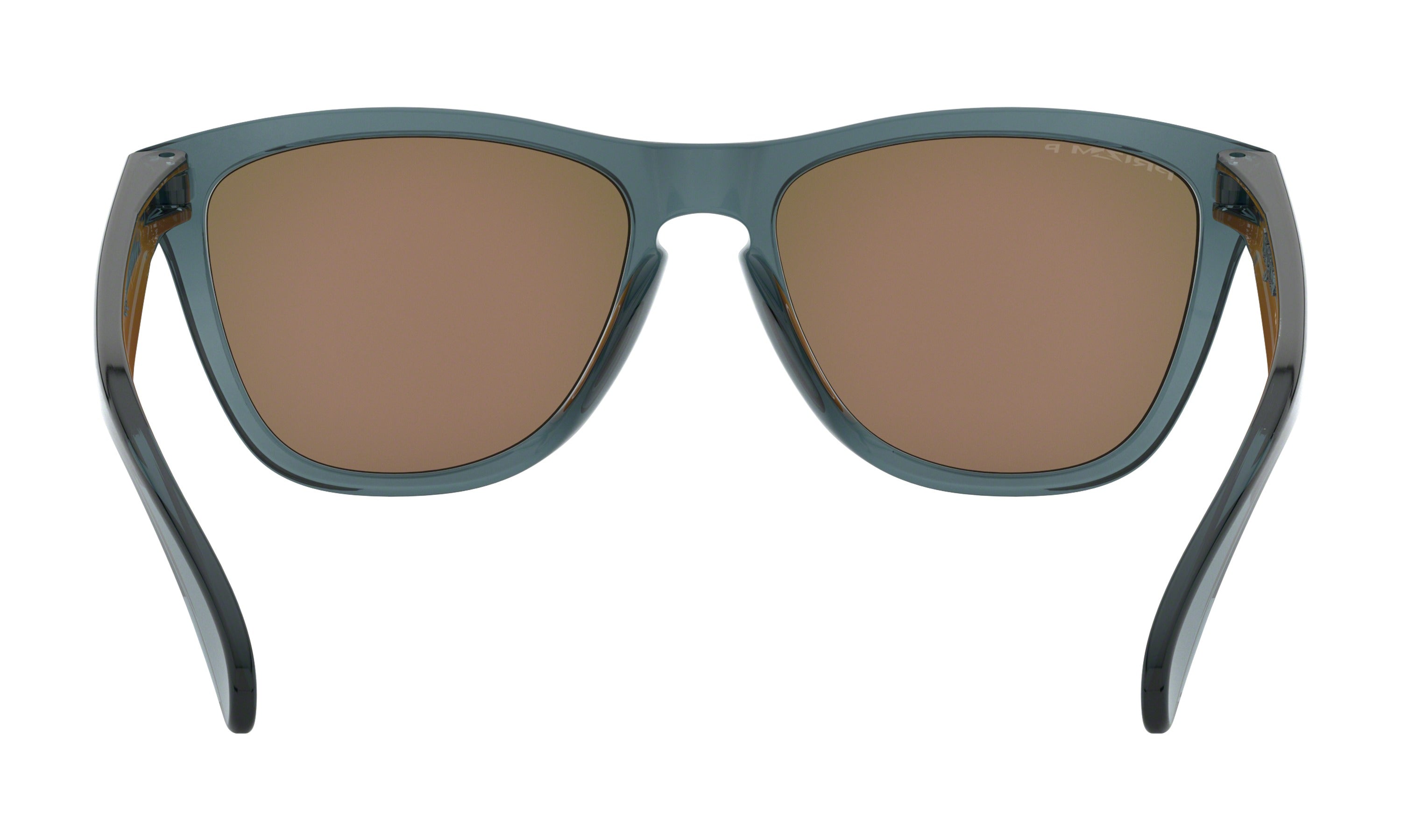 Oakley Frogskins Polarized Sunglasses CrystalBlack PrizmSapphire Square