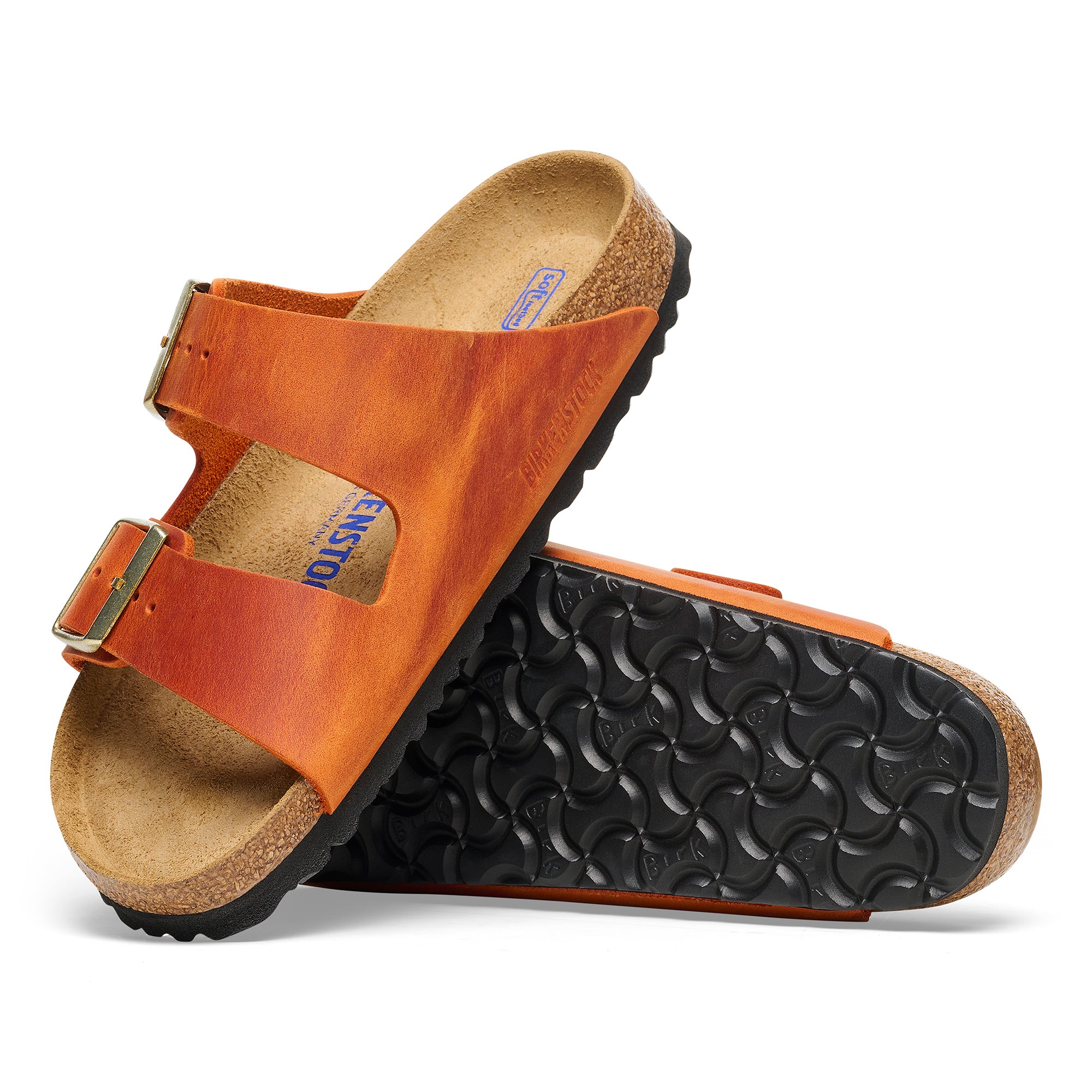 Birkenstock Arizona Womens Sandal Oiled Leather-Burnt Orange 5