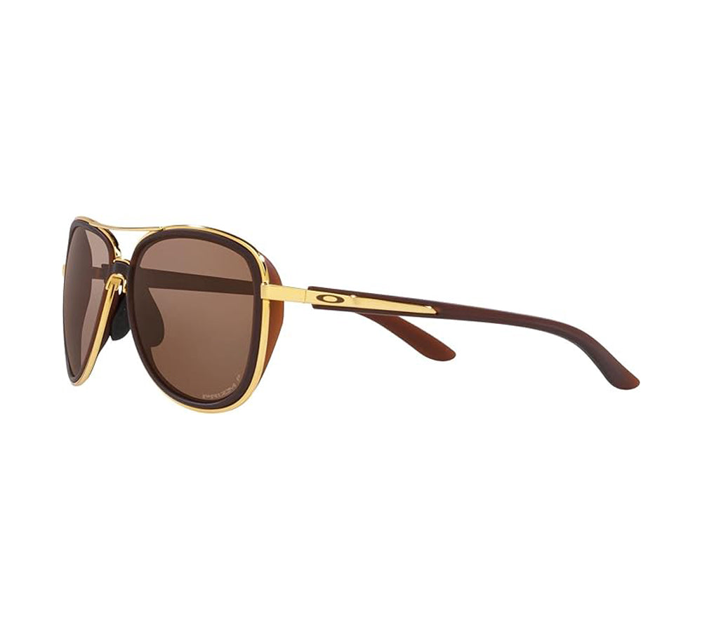 Oakley Split Time Polarized Sunglasses MatteRootbeer PrizmTungsten Aviator