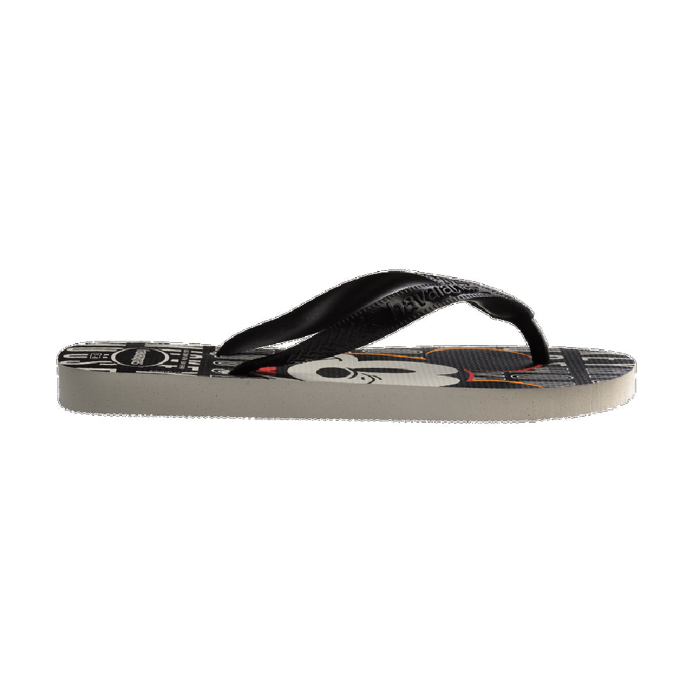 Havaianas Top Disney Boys Sandal 3471-White-Black-Black 11 C