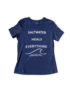 IWS Saltwater Heals Everything Relaxed S/S Tee HeatherNavy L